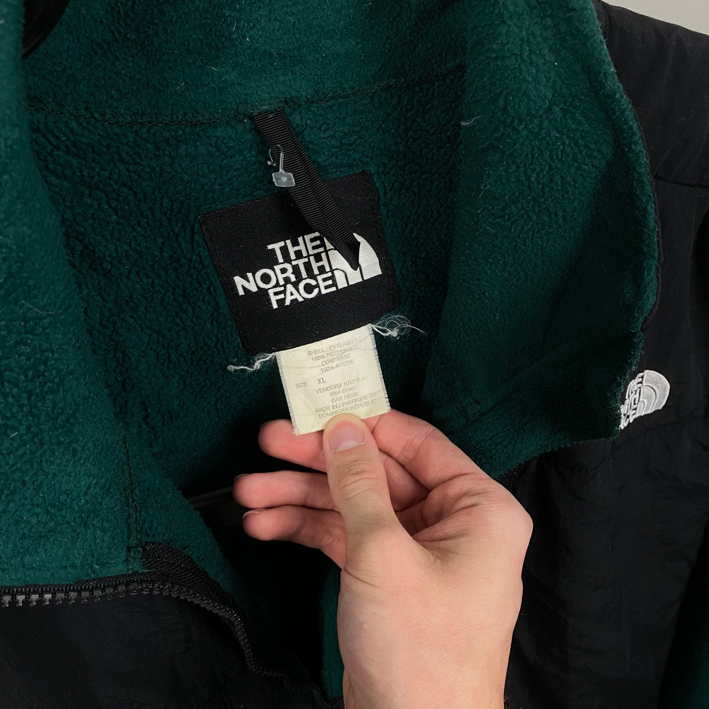 90s North Face Denali Fleece Sweatshirt Green XL