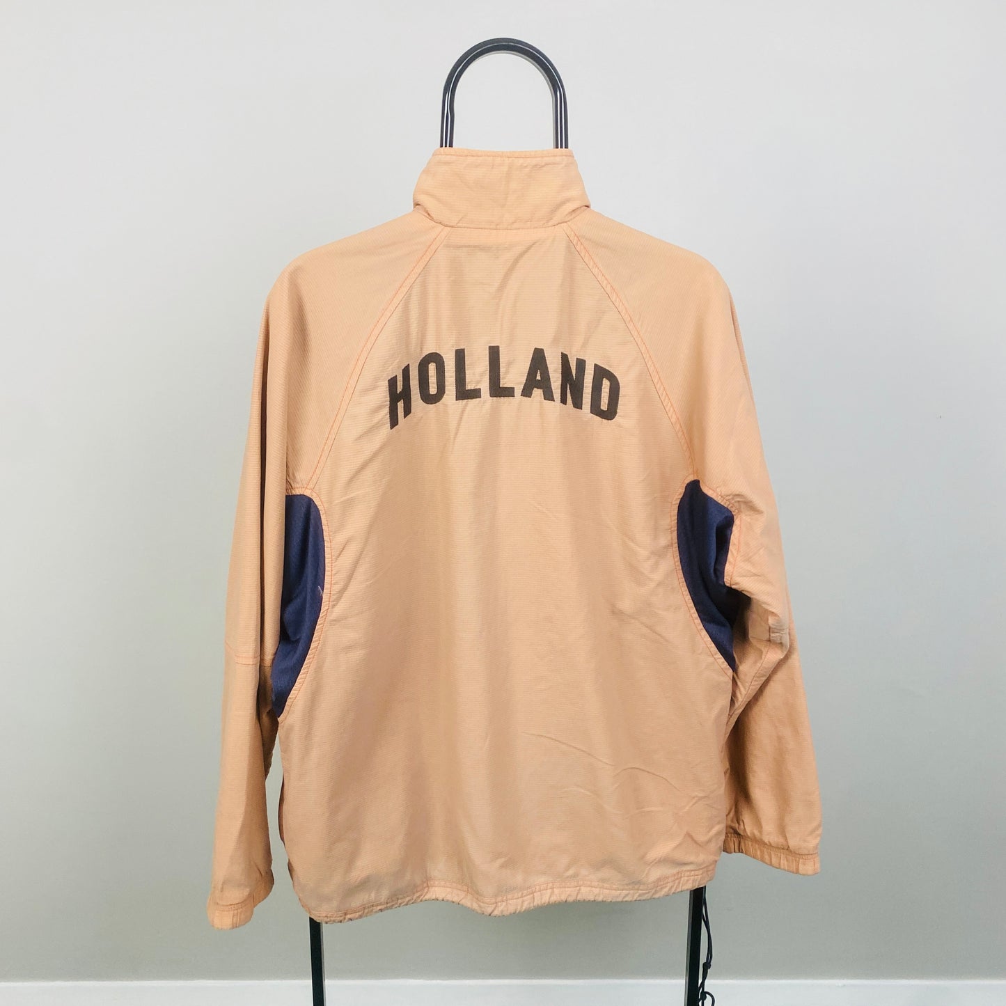 00s Nike Netherlands Reversible Windbreaker Jacket Blue Small
