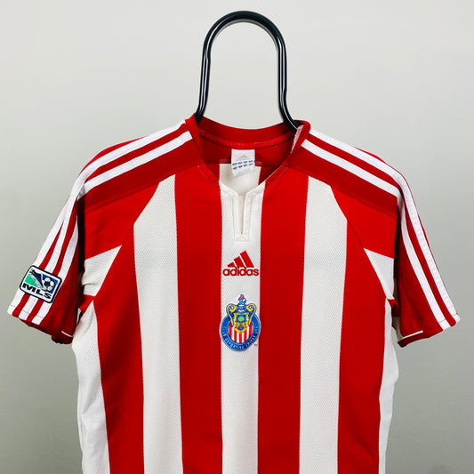 00s Adidas Club Deportivo MLS Football Shirt T-Shirt Red Small