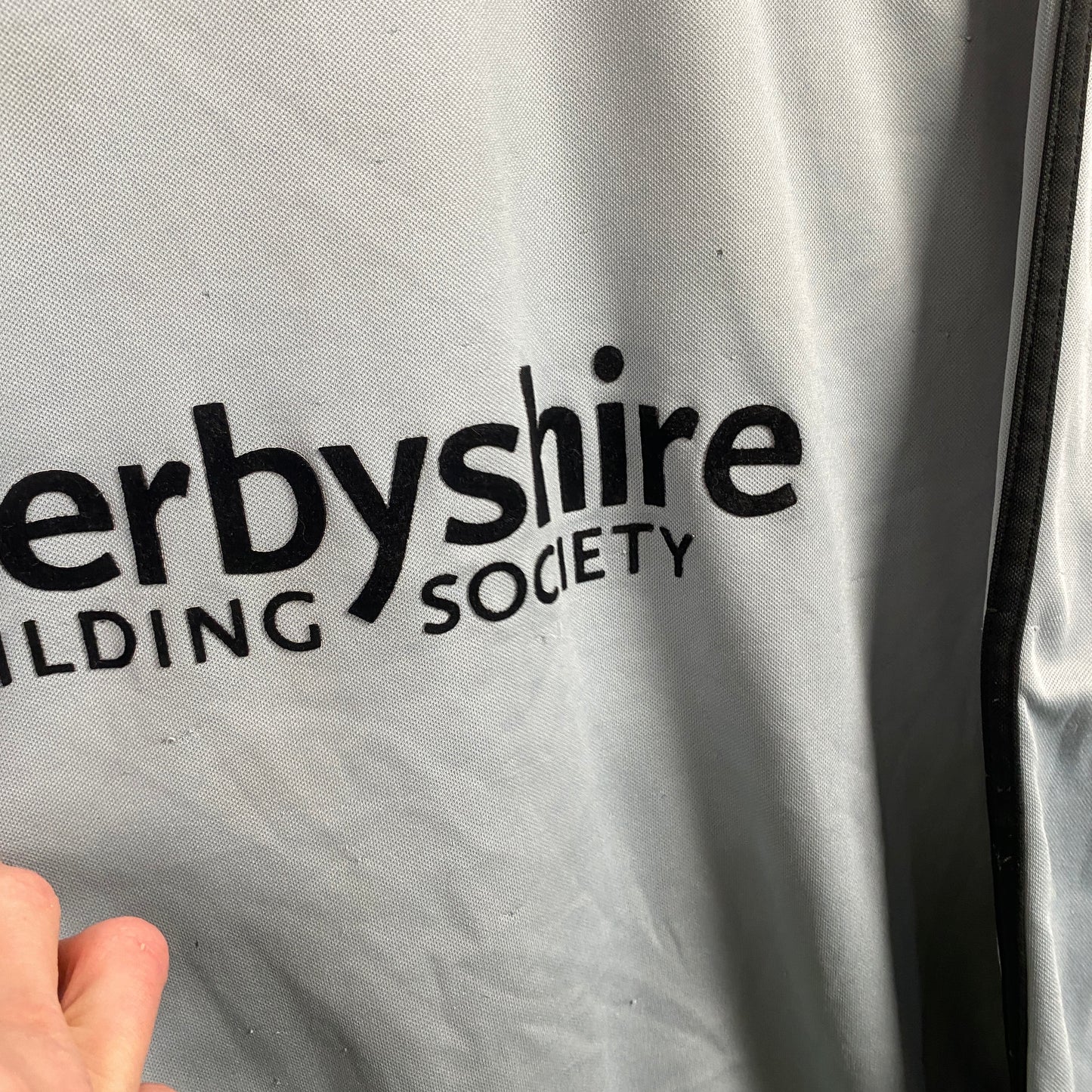 00s Adidas Derby Football Sweatshirt Grey XL