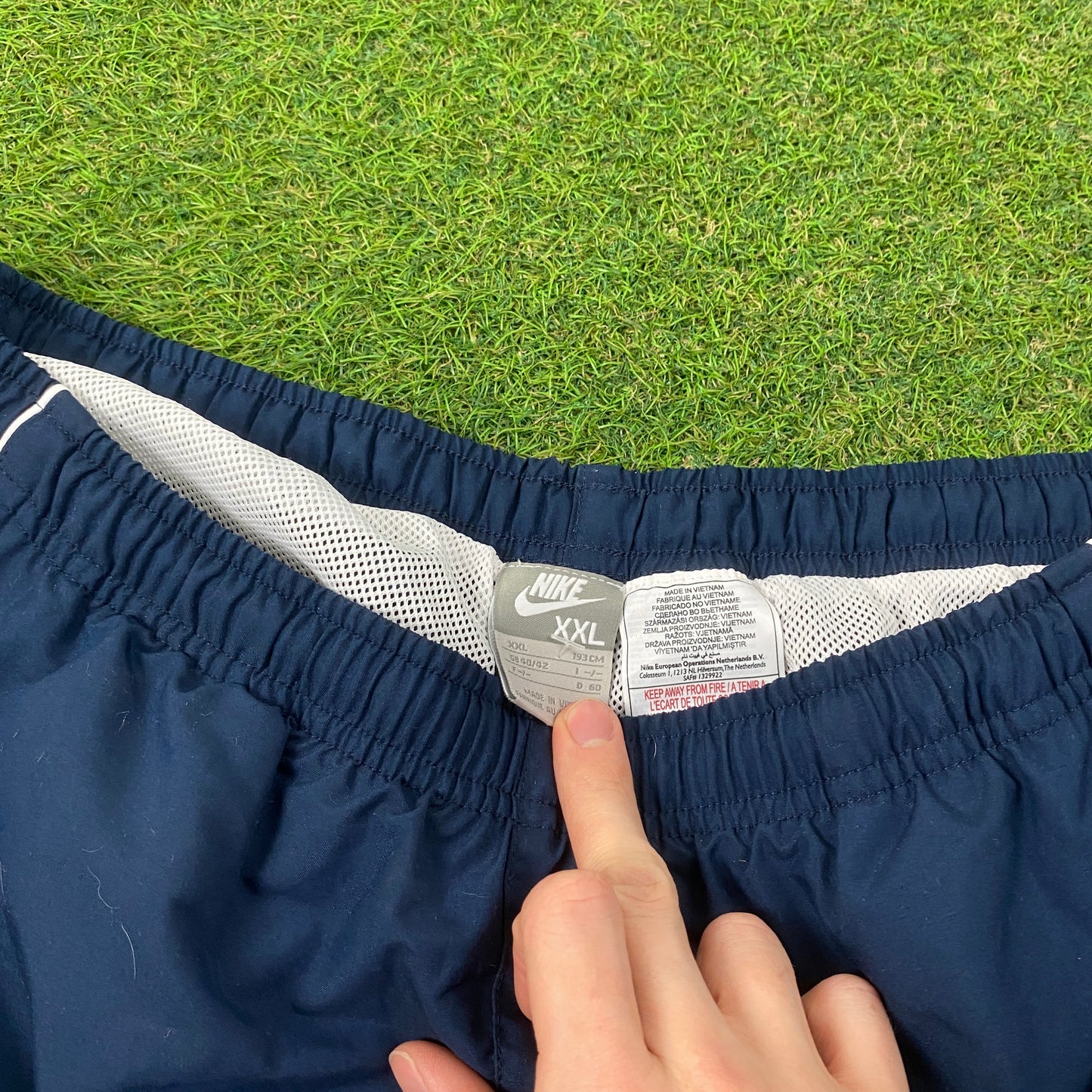00s Nike Piping Shorts Blue XXL