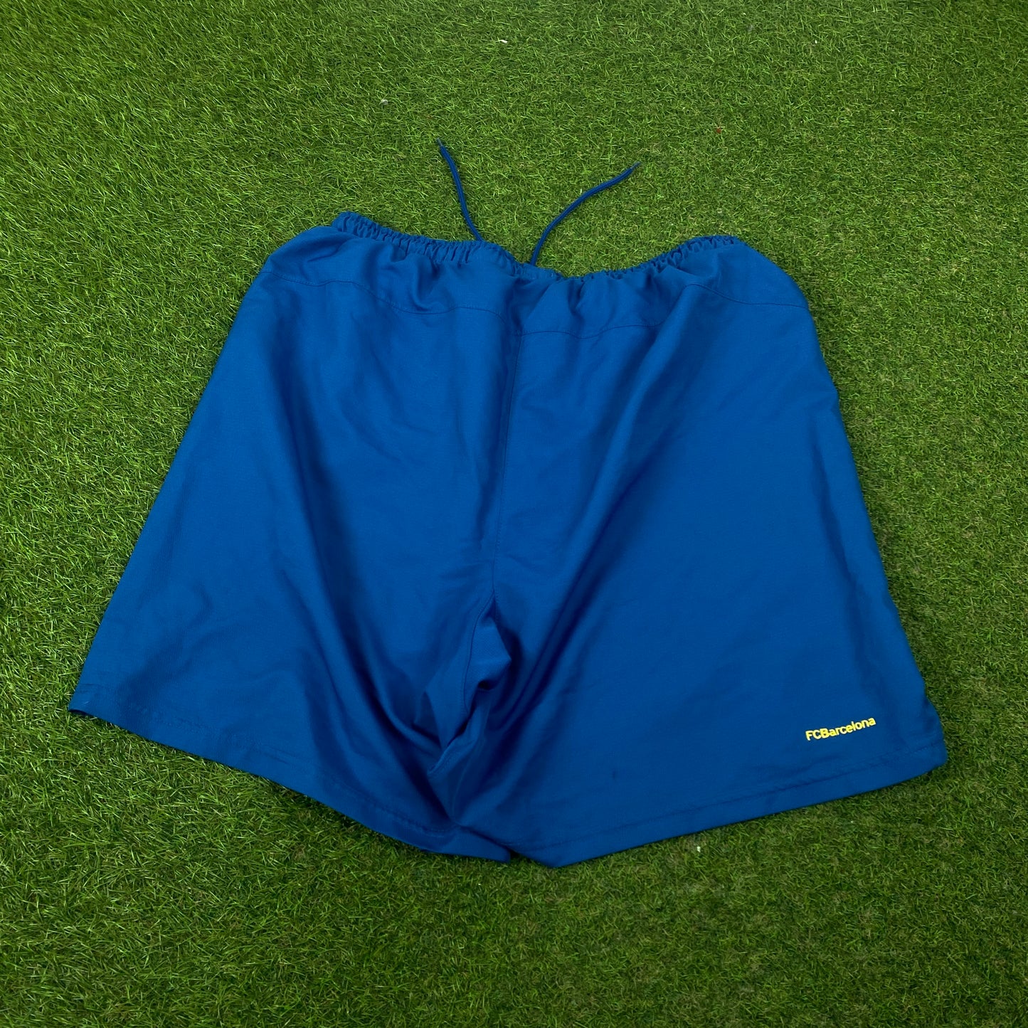 00s Nike Barcelona Football Shorts Blue Large