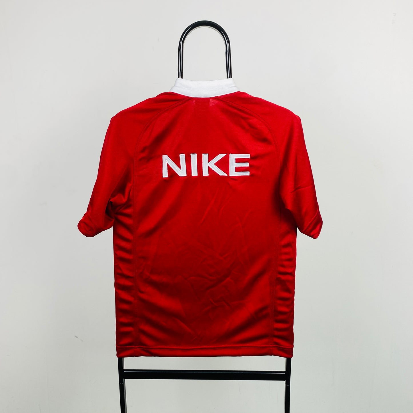 90s Nike Nylon Basketball T-Shirt Red Small