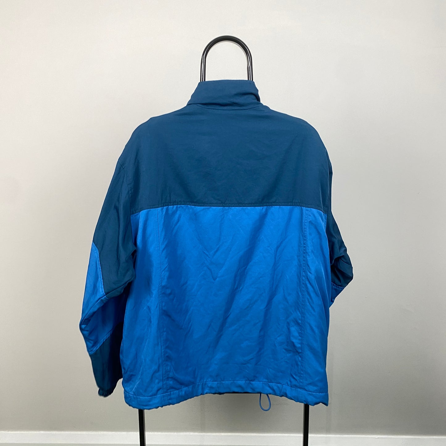 90s Nike Challenge Court Windbreaker Jacket Blue Medium