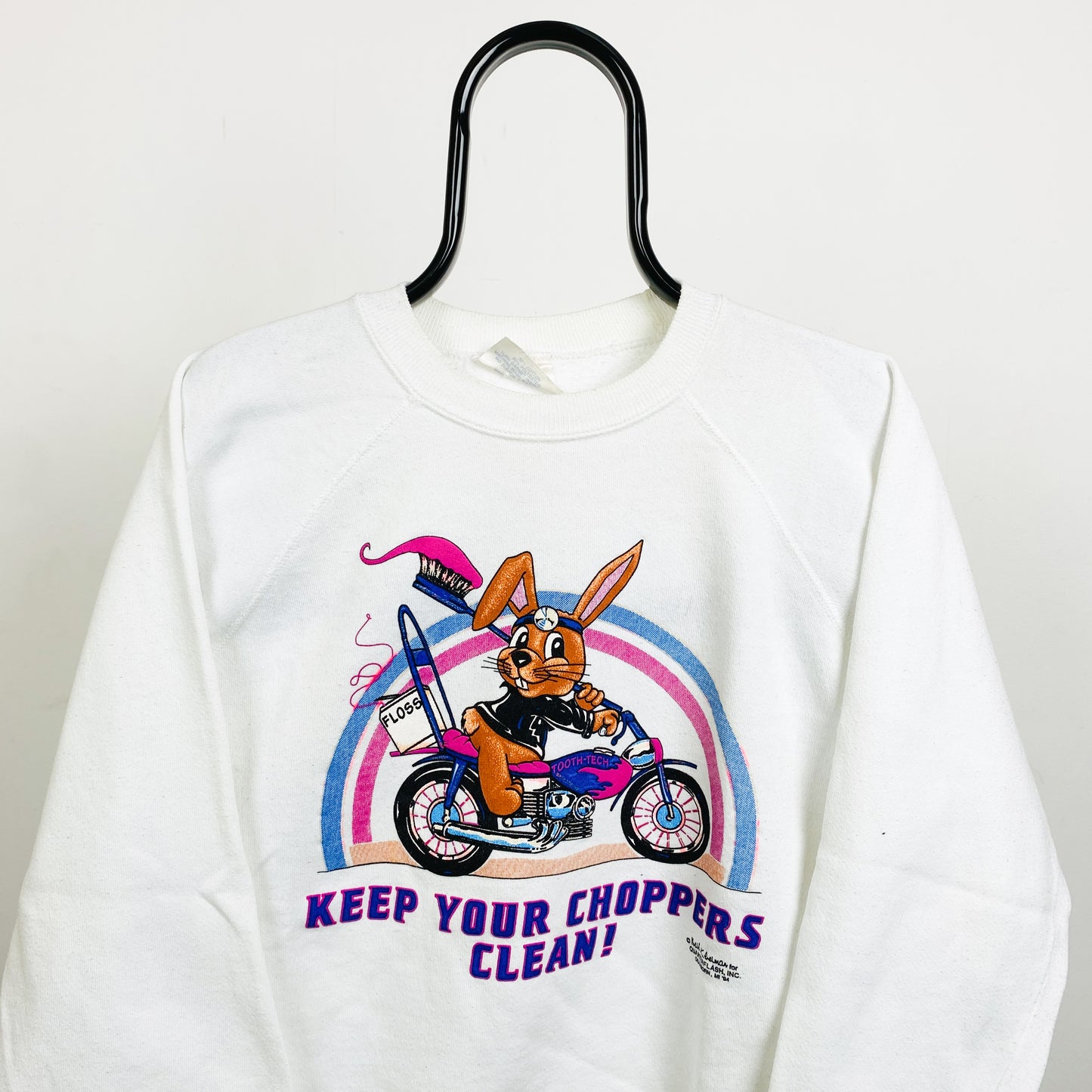 90s Retro Dentist Sweatshirt White Large