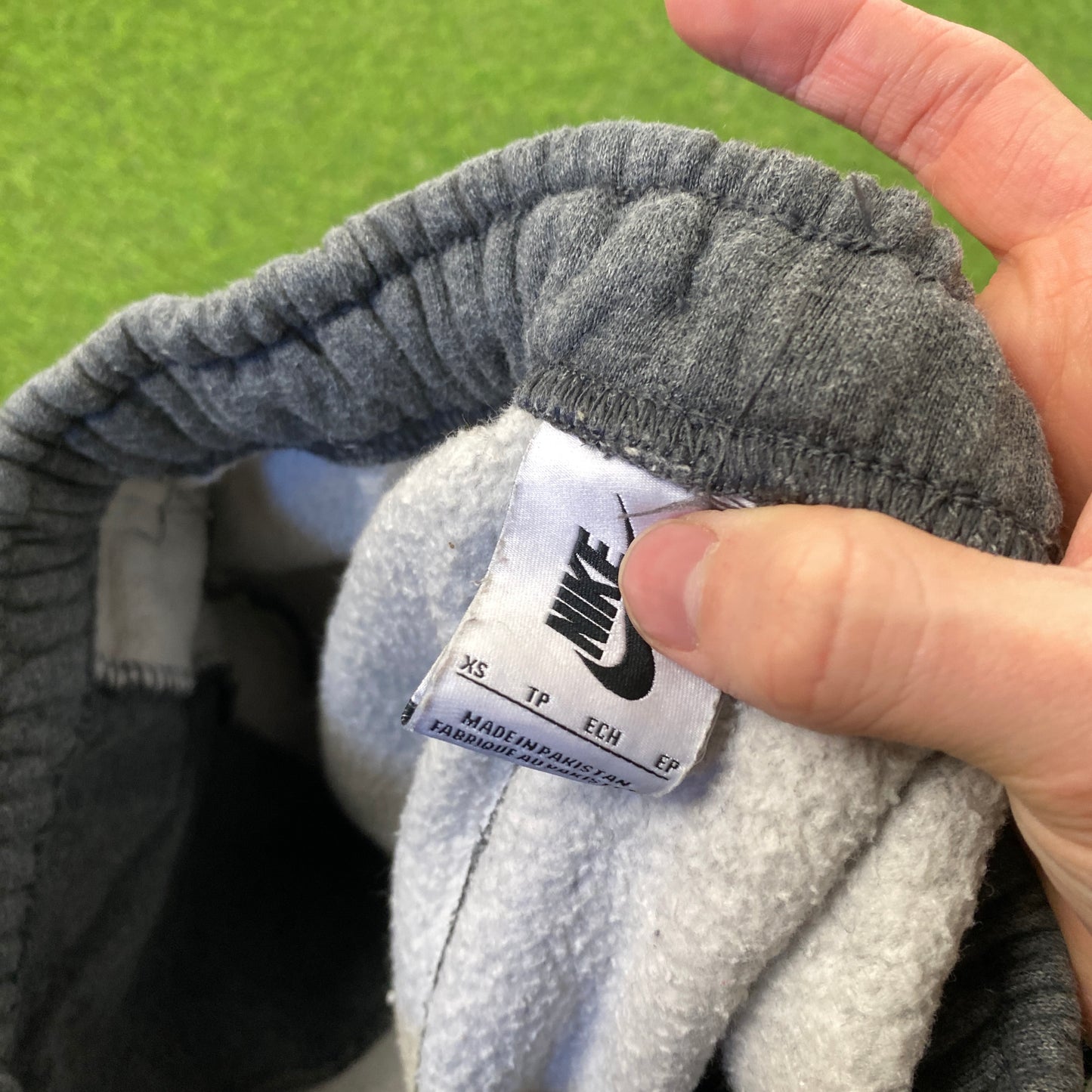 00s Nike NRG Zip Pocket Cotton Joggers Grey XS