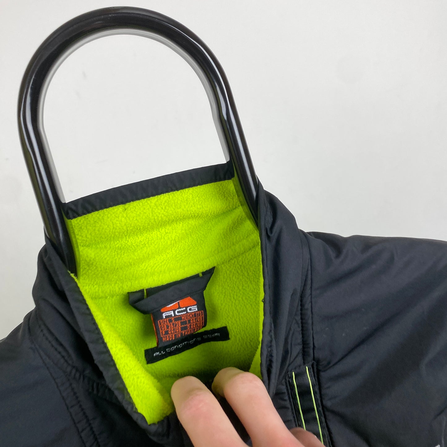 90s Nike ACG Fleece Gilet Jacket Black Small