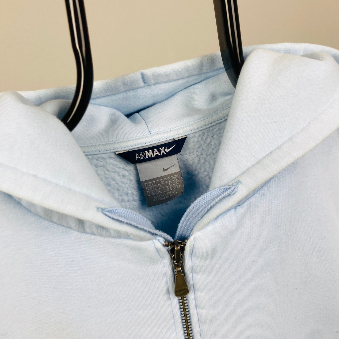 00s Nike Air Max Zip Hoodie Baby Blue Large