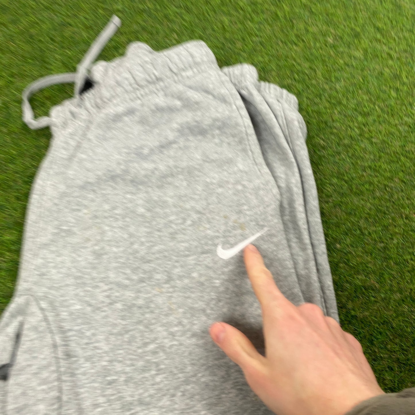 00s Nike Cotton Joggers Grey Small