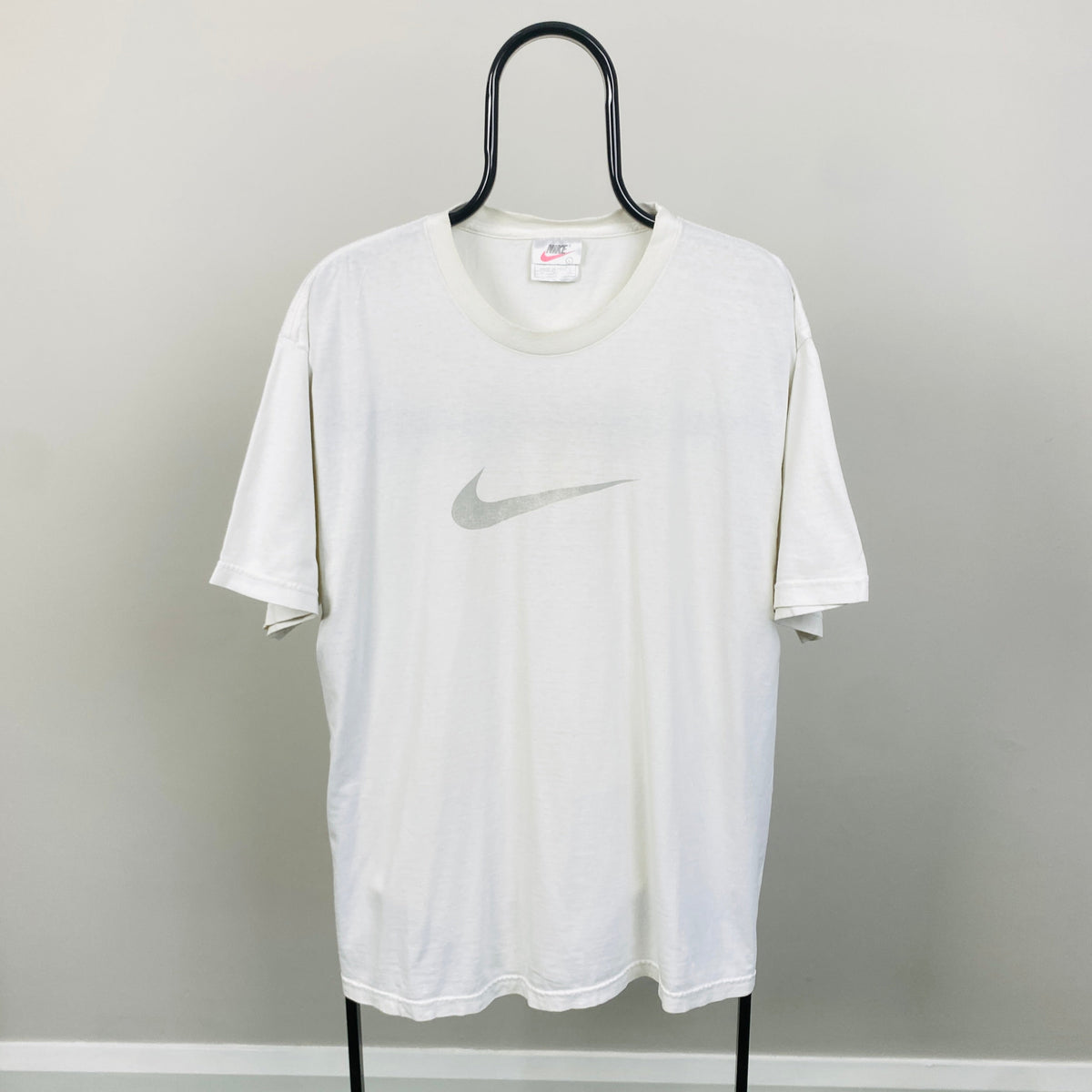 90s Nike Swoosh T-Shirt White Large