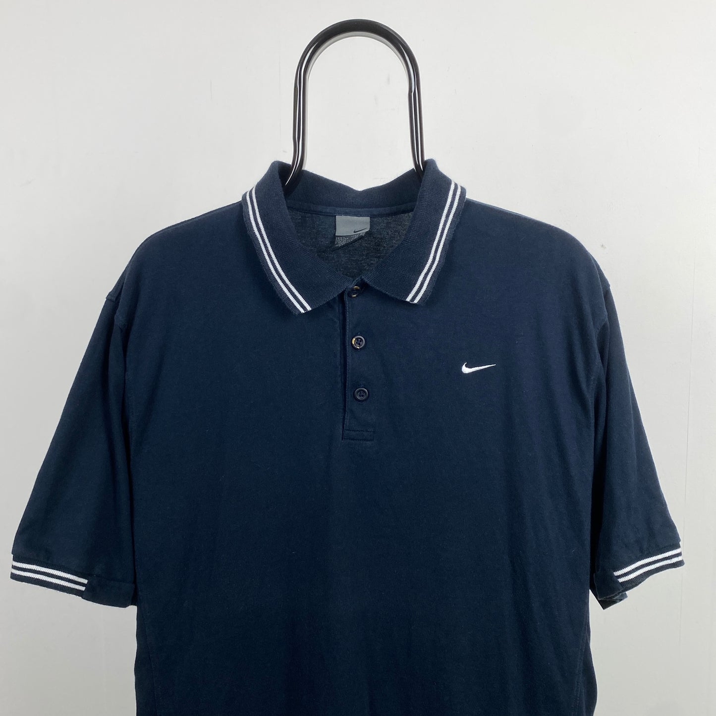 00s Nike Golf Polo Shirt T-Shirt Blue Large