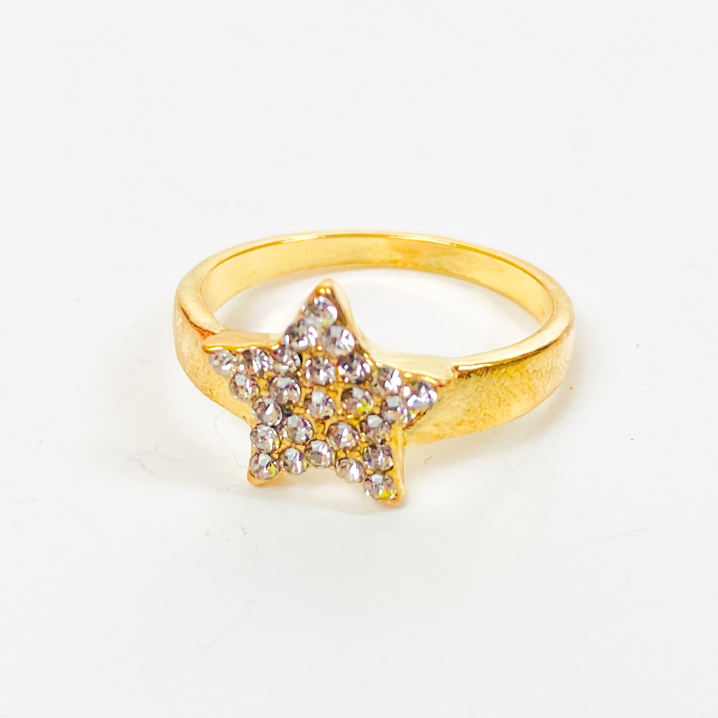 Zirconia Star Ring Gold