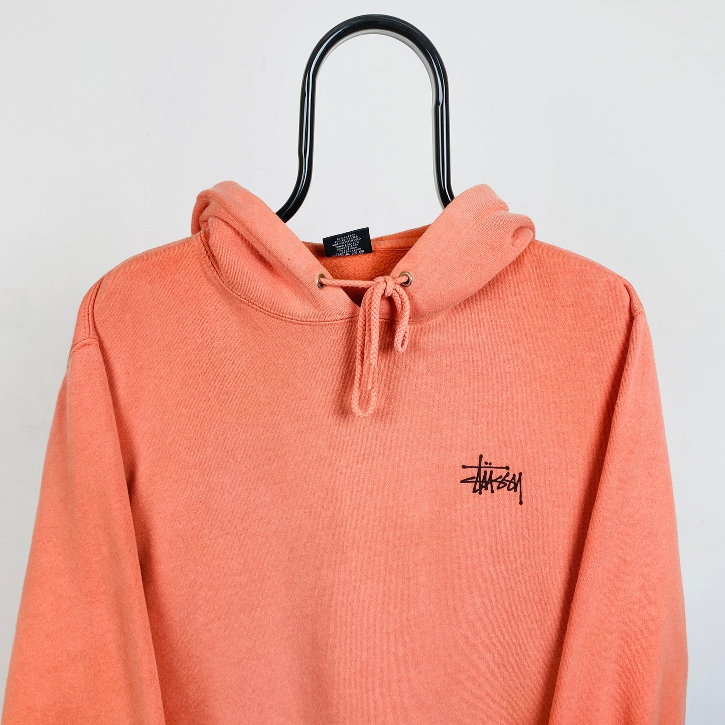 Retro 00s Stussy Hoodie Pink Large