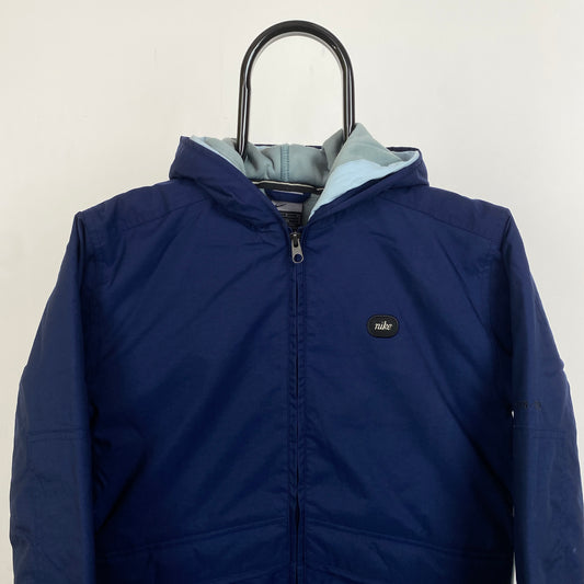 00s Nike Fleece Coat Jacket Blue XS