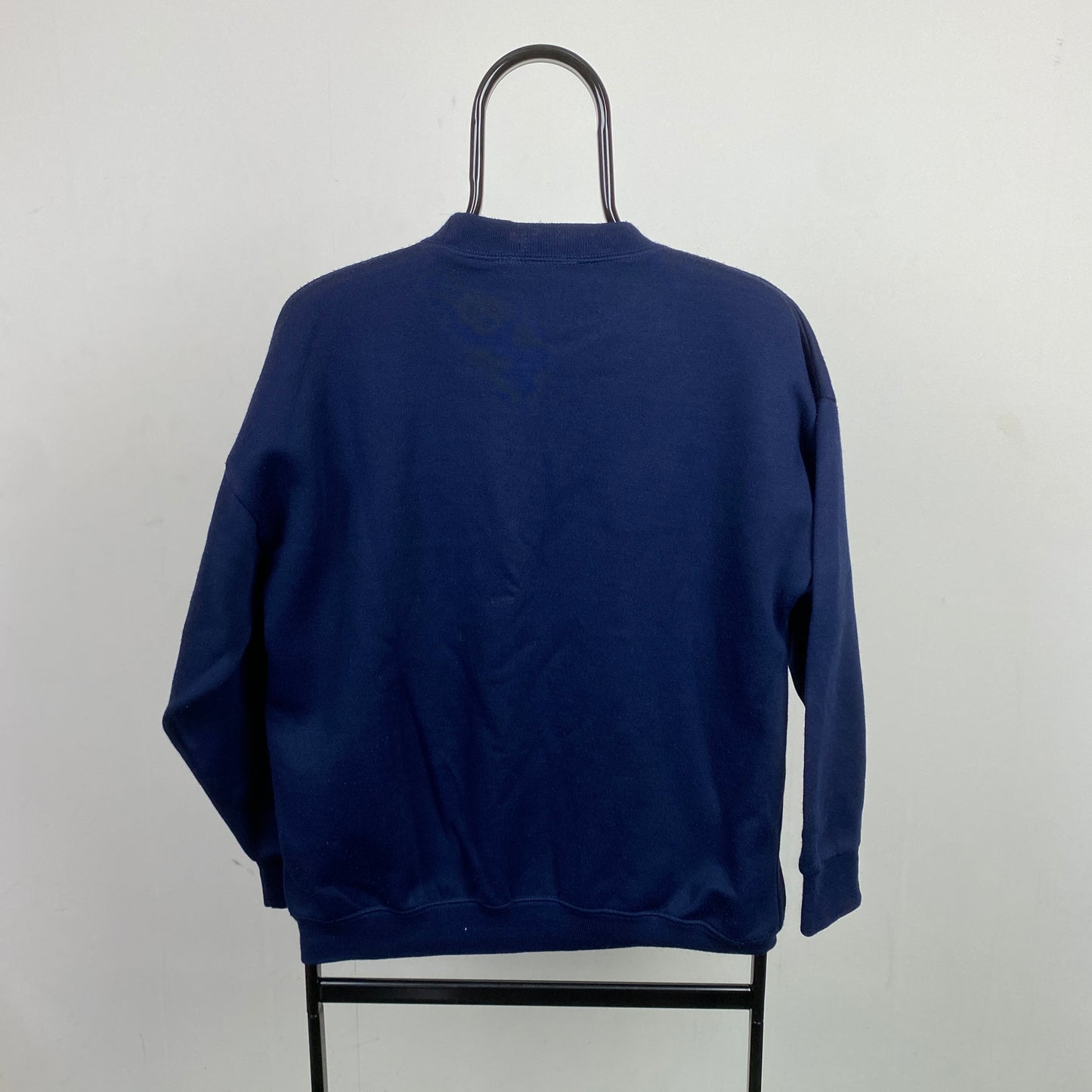 Retro Flower Sweatshirt Blue Small