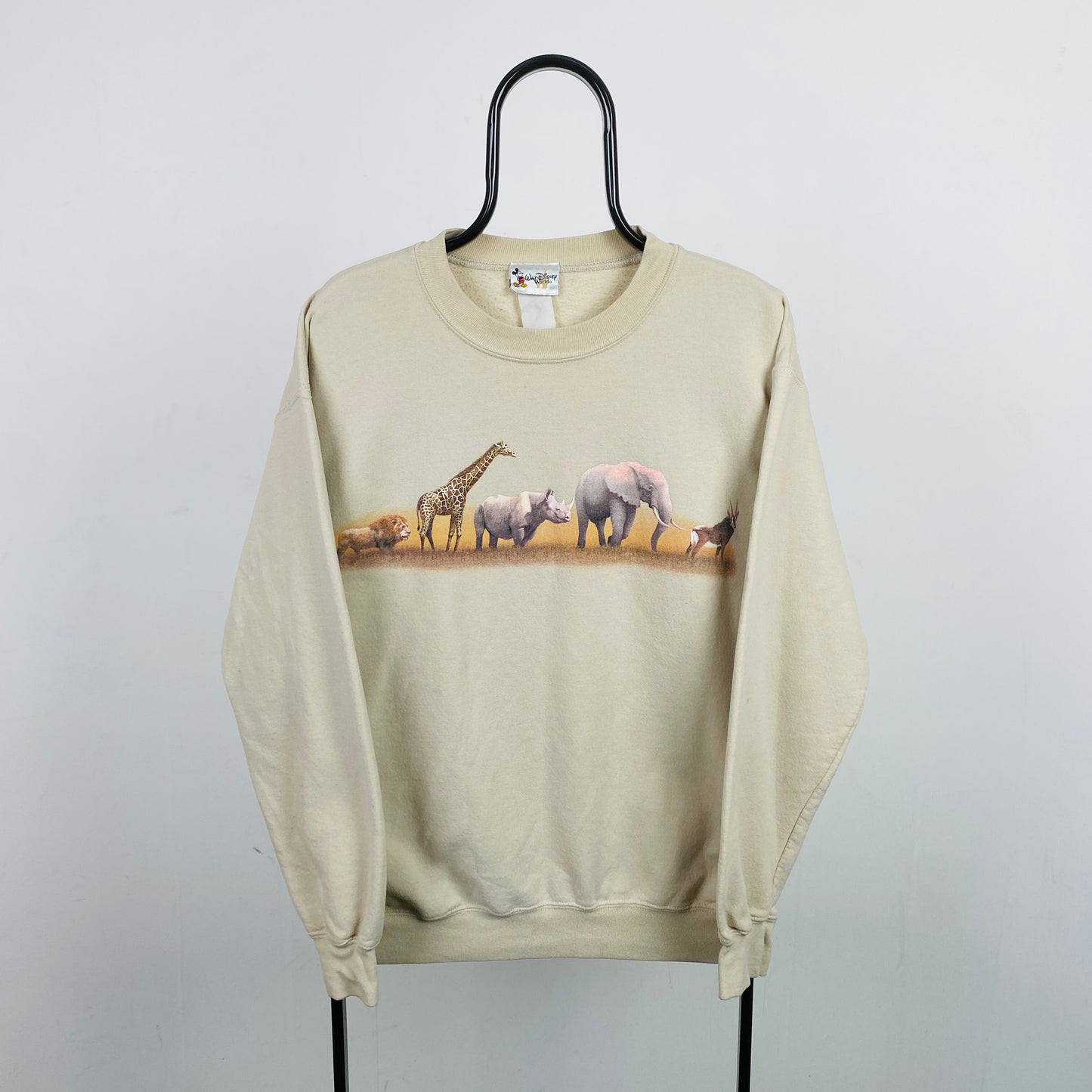 Retro Disney Safari Sweatshirt Brown Large