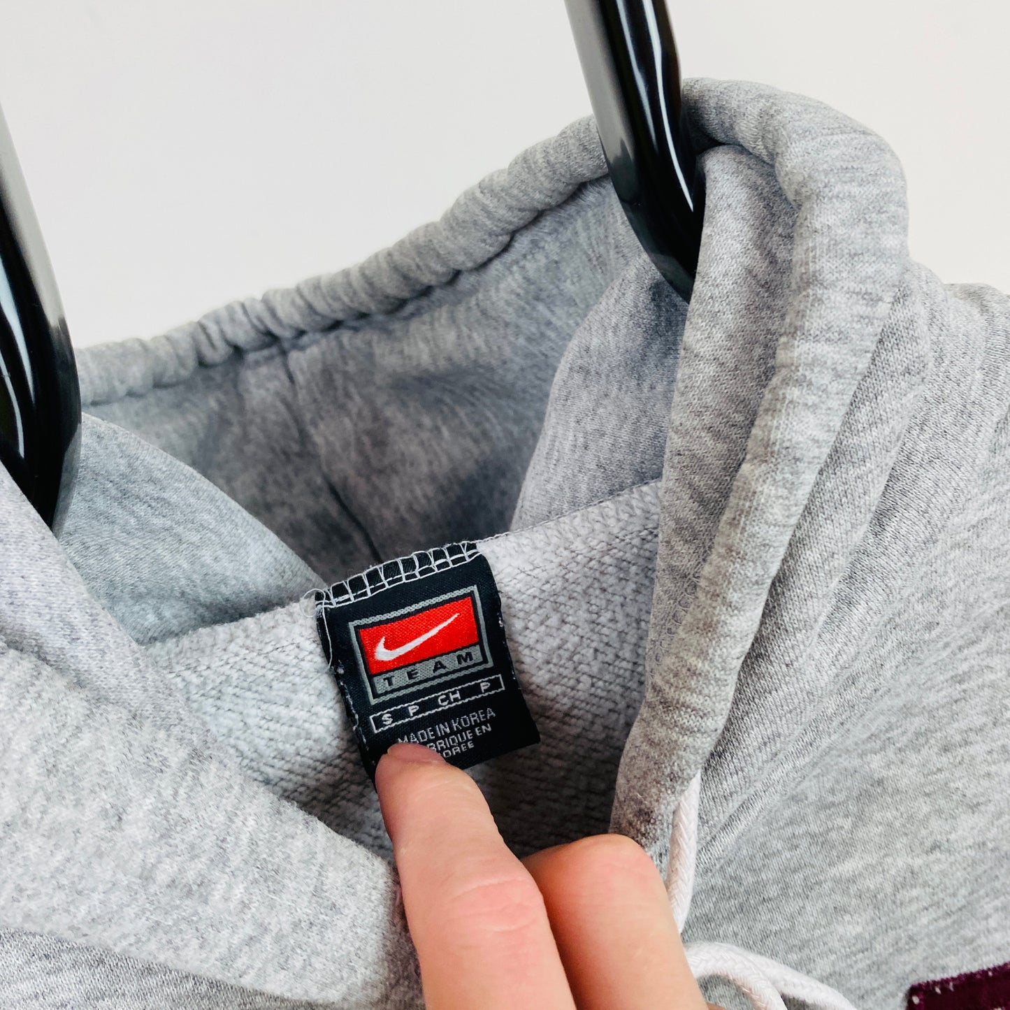 90s Nike Harvard Hoodie Grey Small