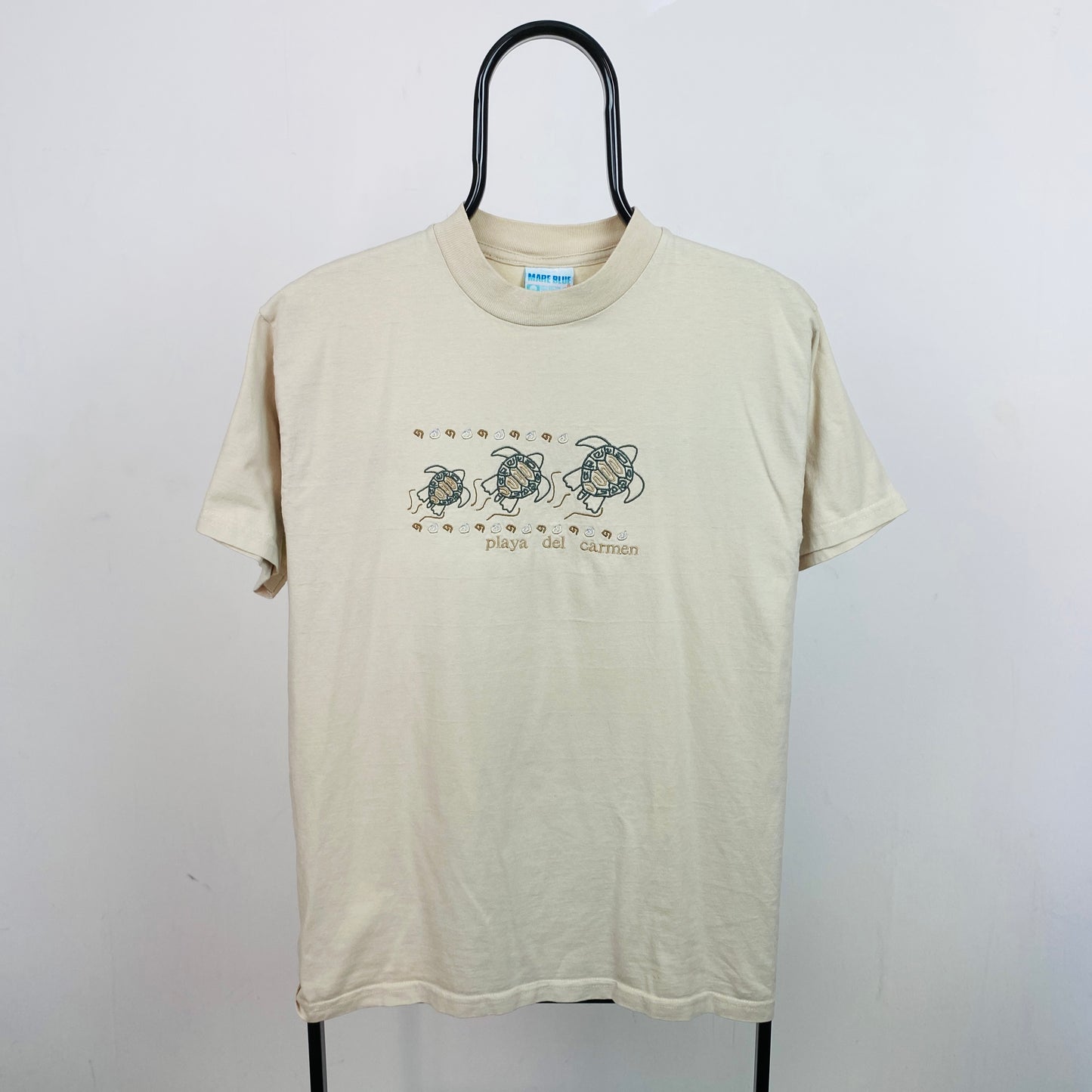 Retro Playa Del Carmen T-Shirt Brown Medium