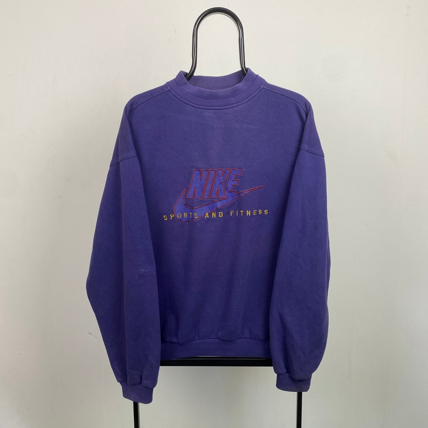 90s Nike Sweatshirt Purple Medium