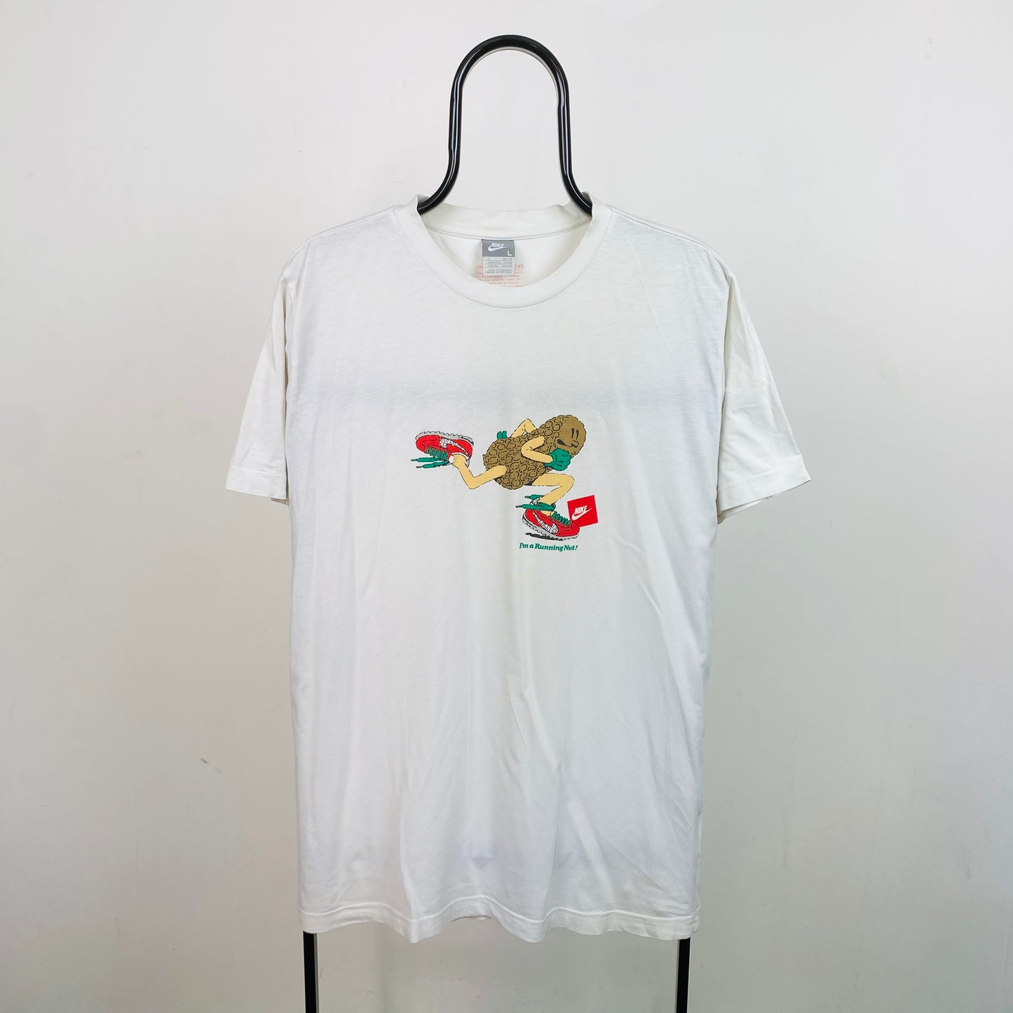 00s Nike Running T-Shirt White Large