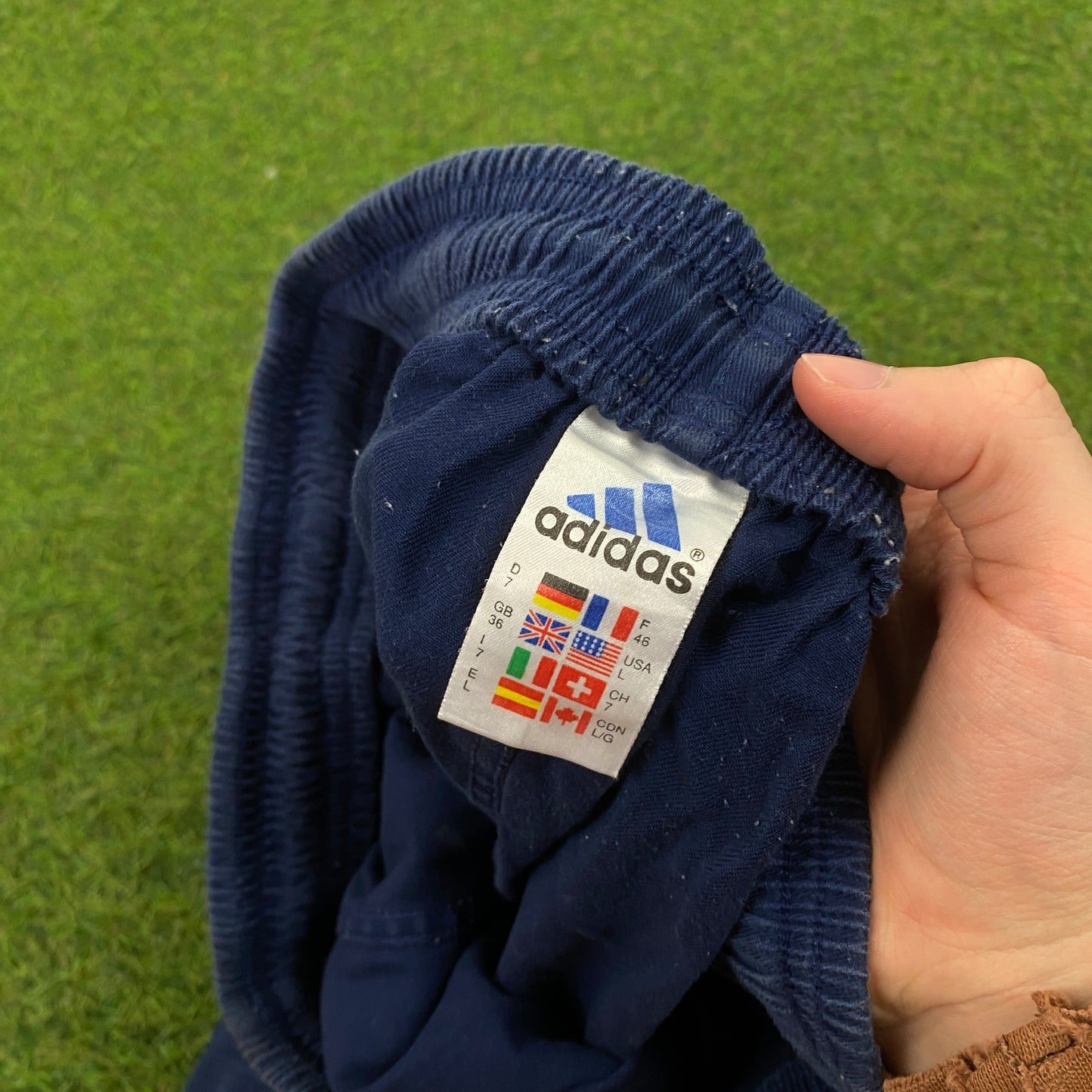 90s Adidas Shorts Blue Large