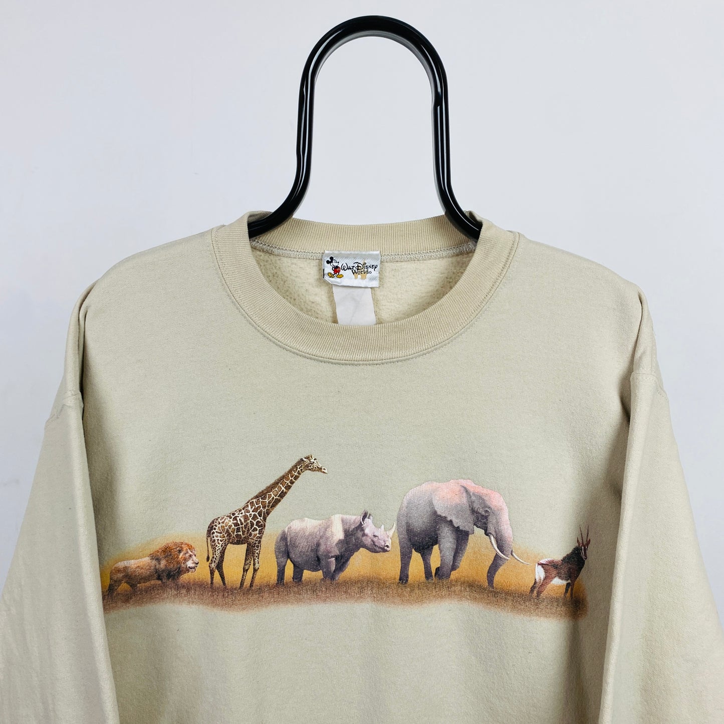 Retro Disney Safari Sweatshirt Brown Large