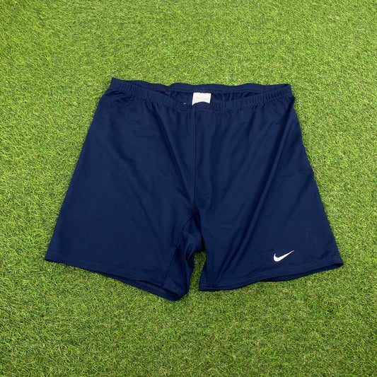 90s Nike Nylon Shorts Blue XL