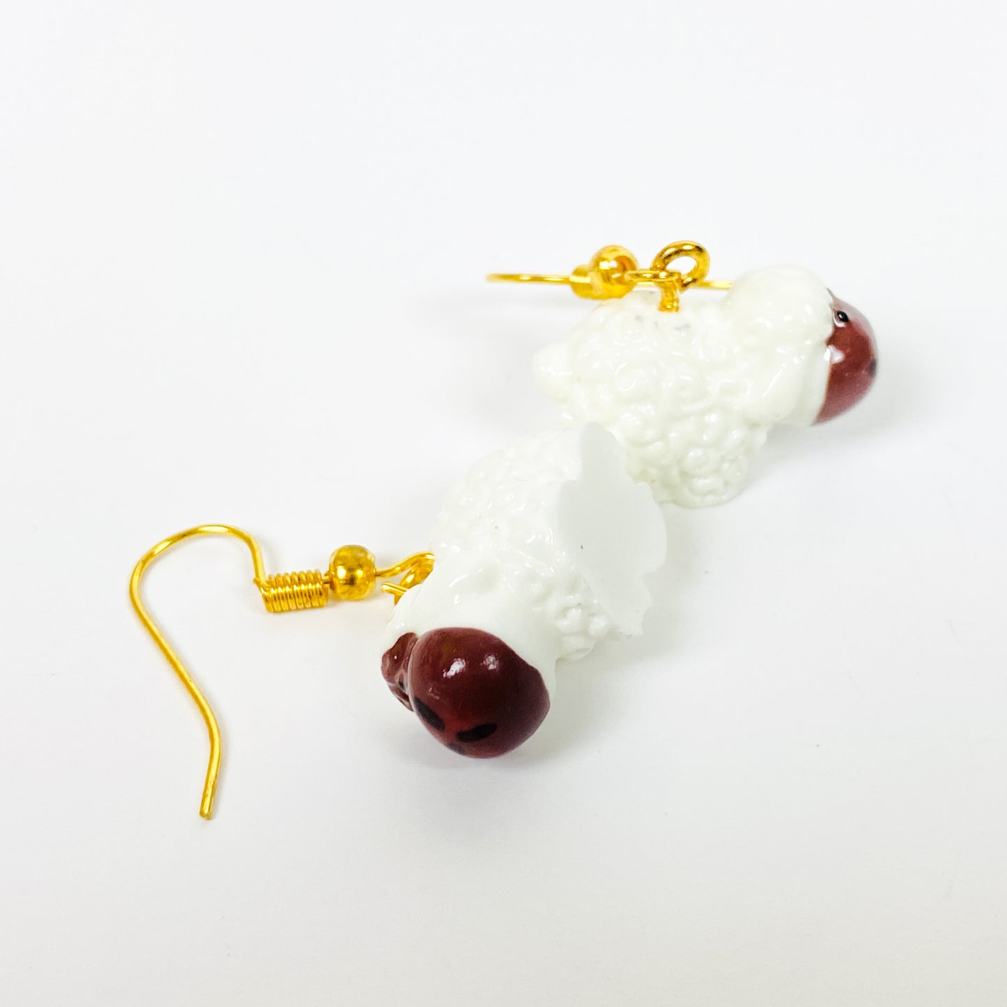 Vintage Retro Sheep Earrings Gold
