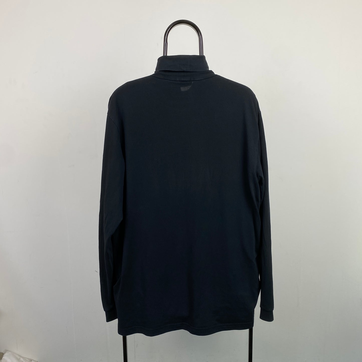 00s Nike Roll Neck Sweatshirt Black XL