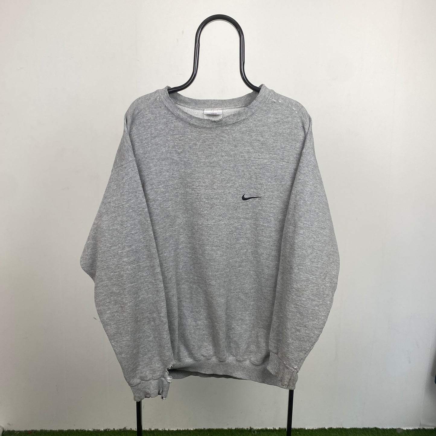 90s Nike Sweatshirt Grey Large