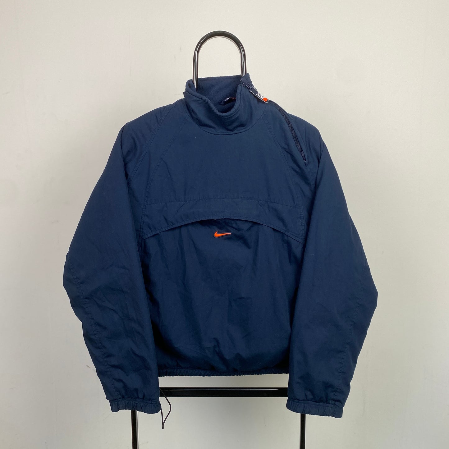 90s Nike Reversible Side Winder Sweatshirt Blue Small