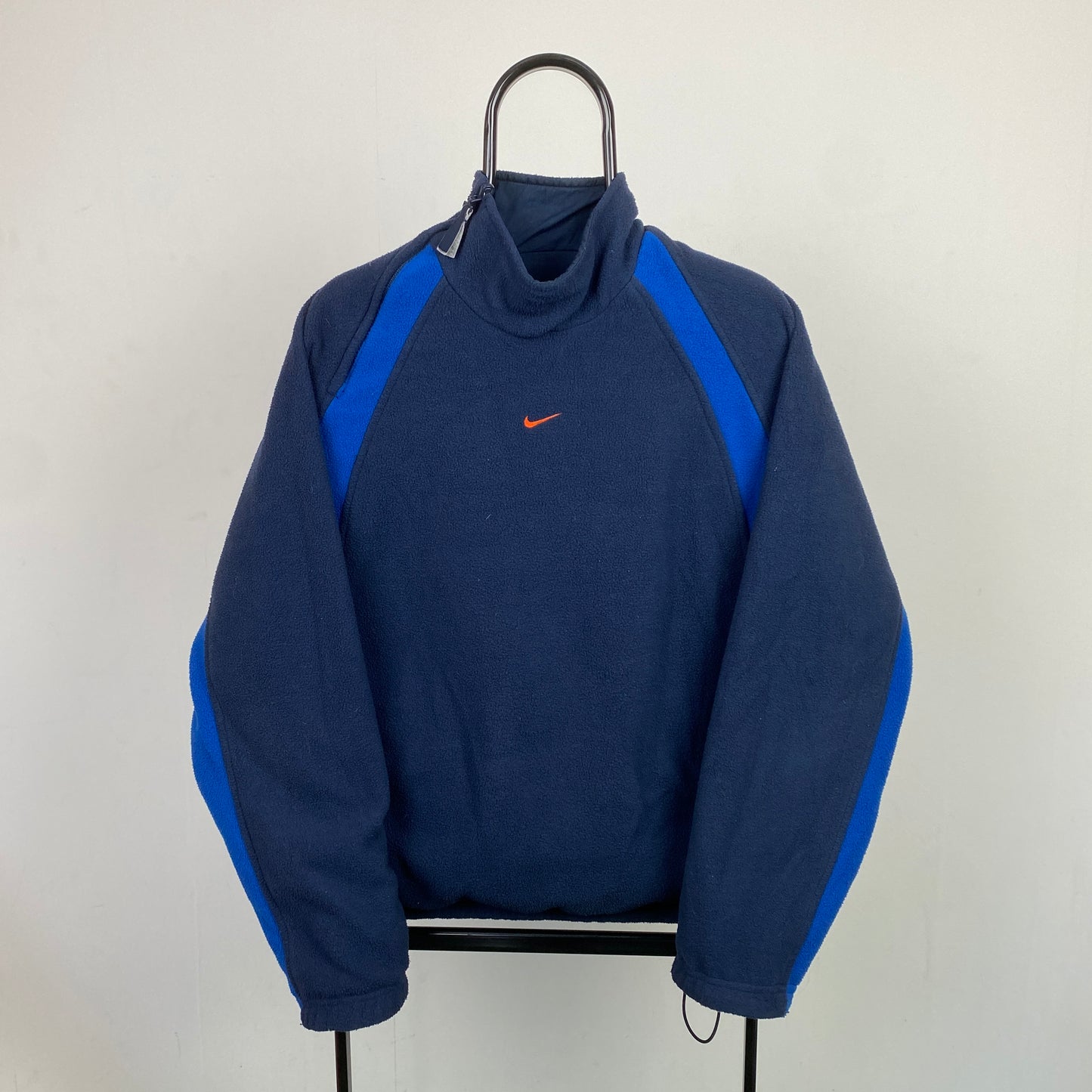 90s Nike Reversible Side Winder Sweatshirt Blue Small