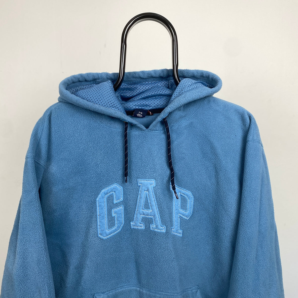 Retro Gap Fleece Hoodie Blue Large – Clout Closet
