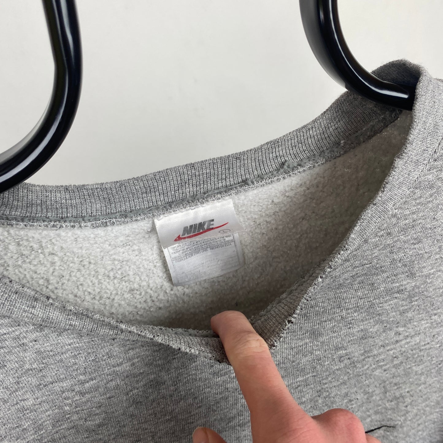 90s Nike Sweatshirt Grey Large