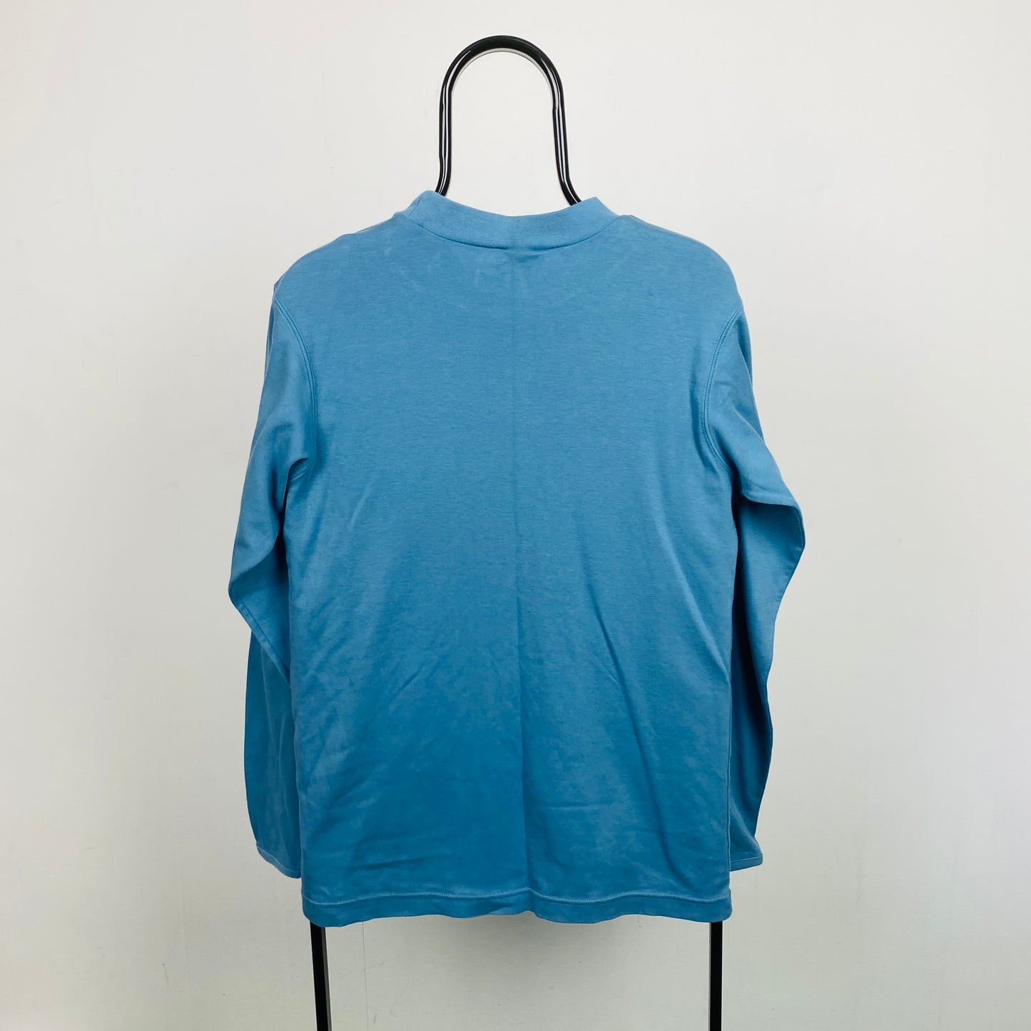 00s Nike Mock Neck Sweatshirt Blue Small
