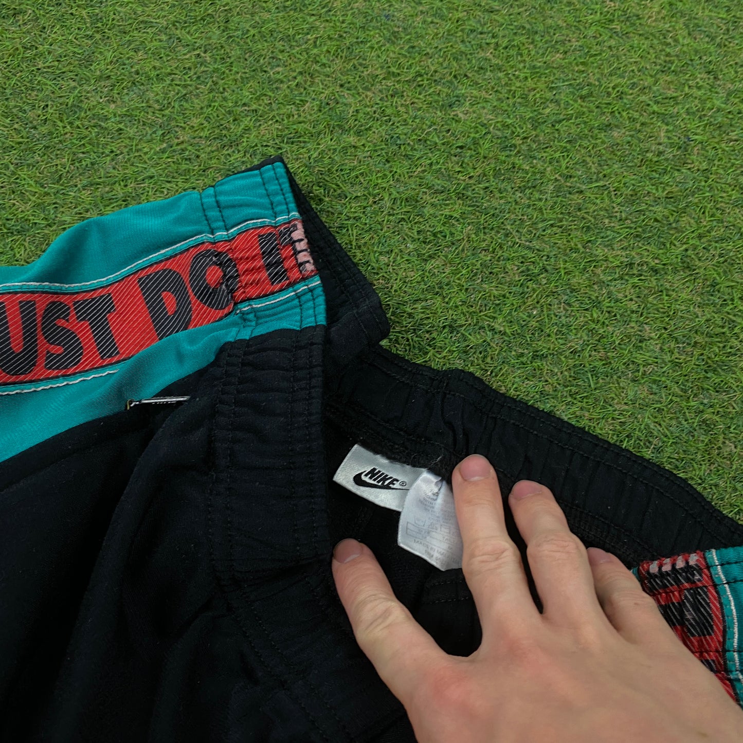 90s Nike Zip Pocket Shorts Black XL