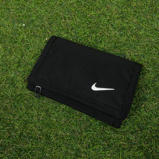 00s Nike Tri-Fold Wallet Card Holder Black