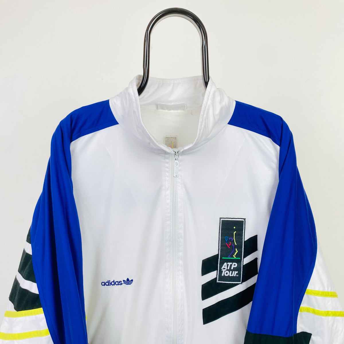 90s Adidas ATP Tennis Windbreaker Jacket White XL – Clout Closet