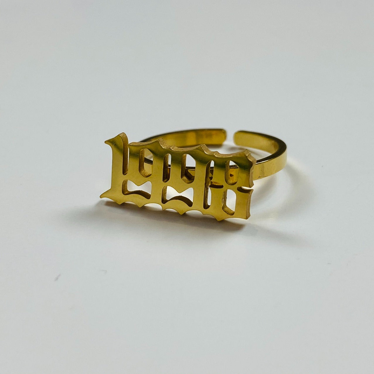 Adjustable 1998 Birth Year Ring Gold