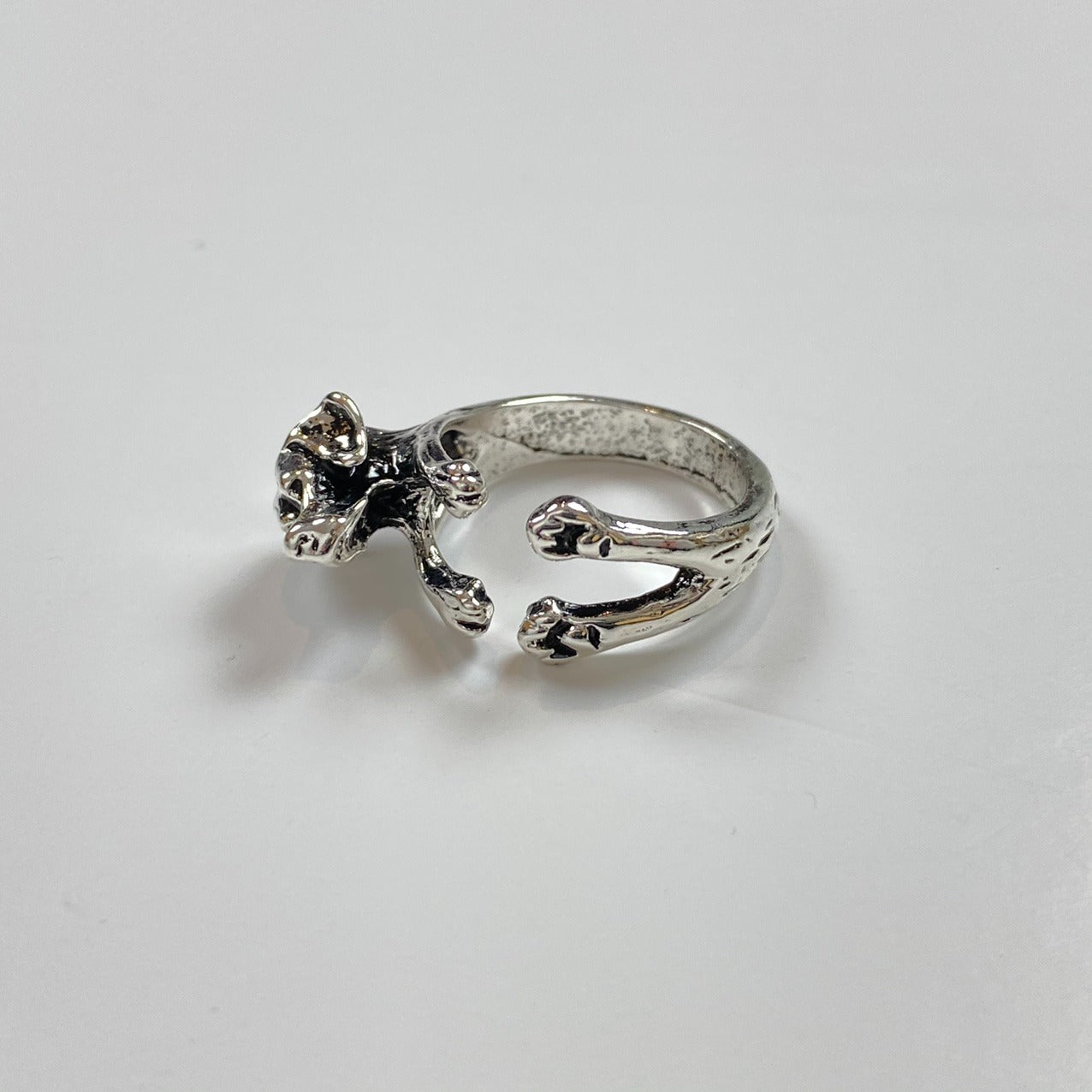 Adjustable Dog Ring Silver