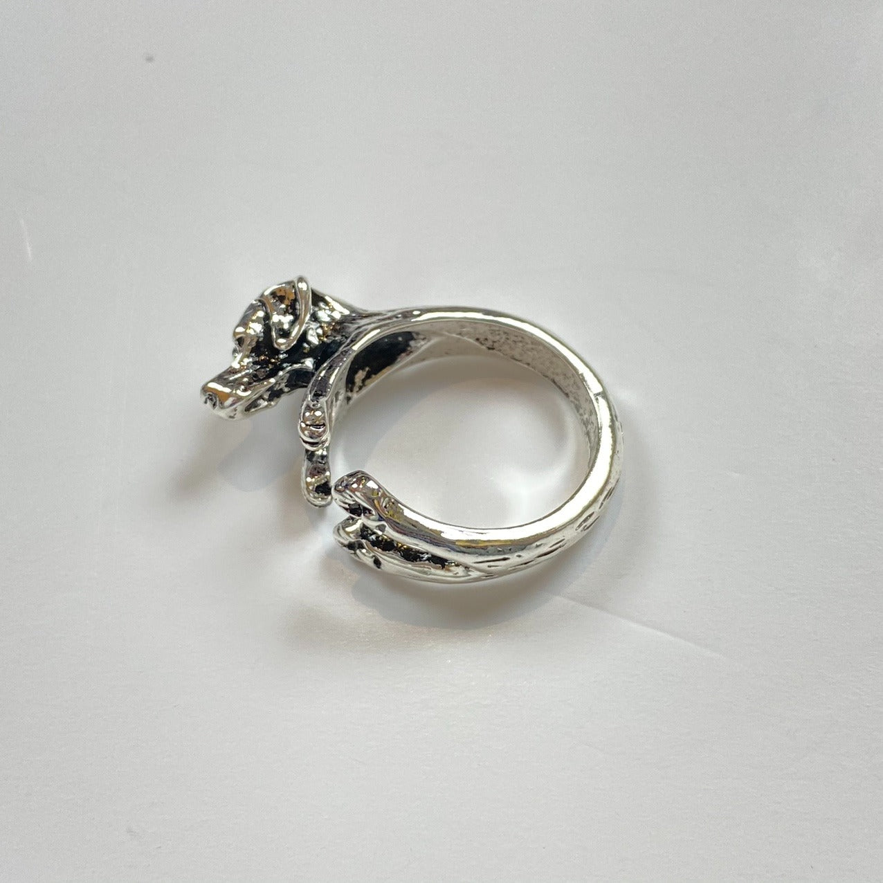 Adjustable Dog Ring Silver