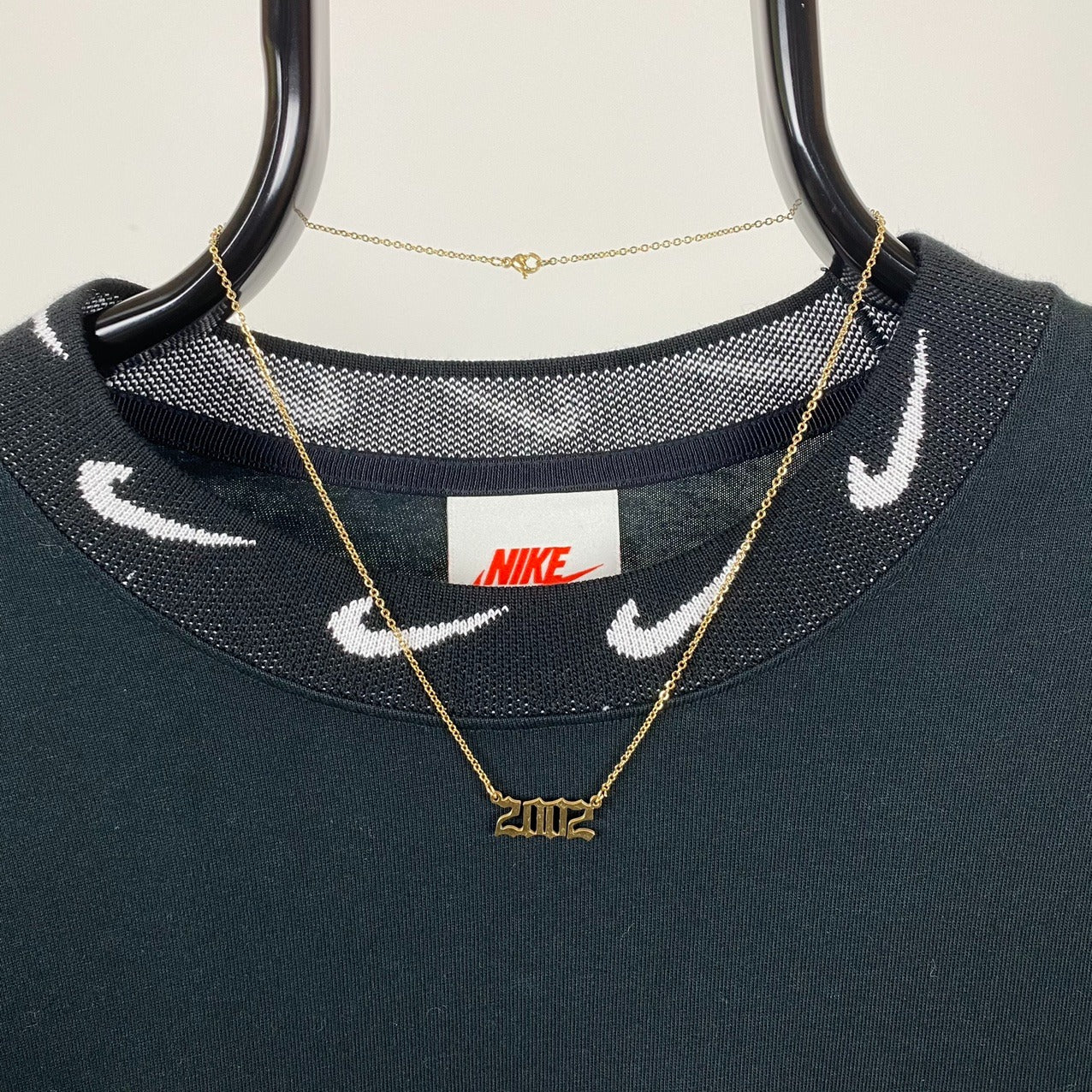 2002 Birth Year Necklace Chain Gold