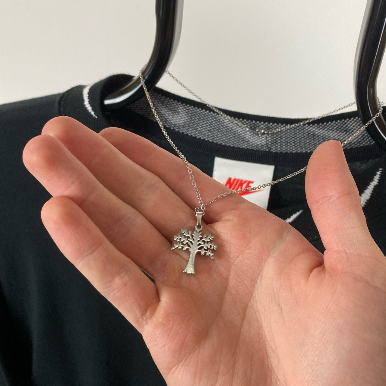 Tree Of Life Charm Necklace Chain Silver