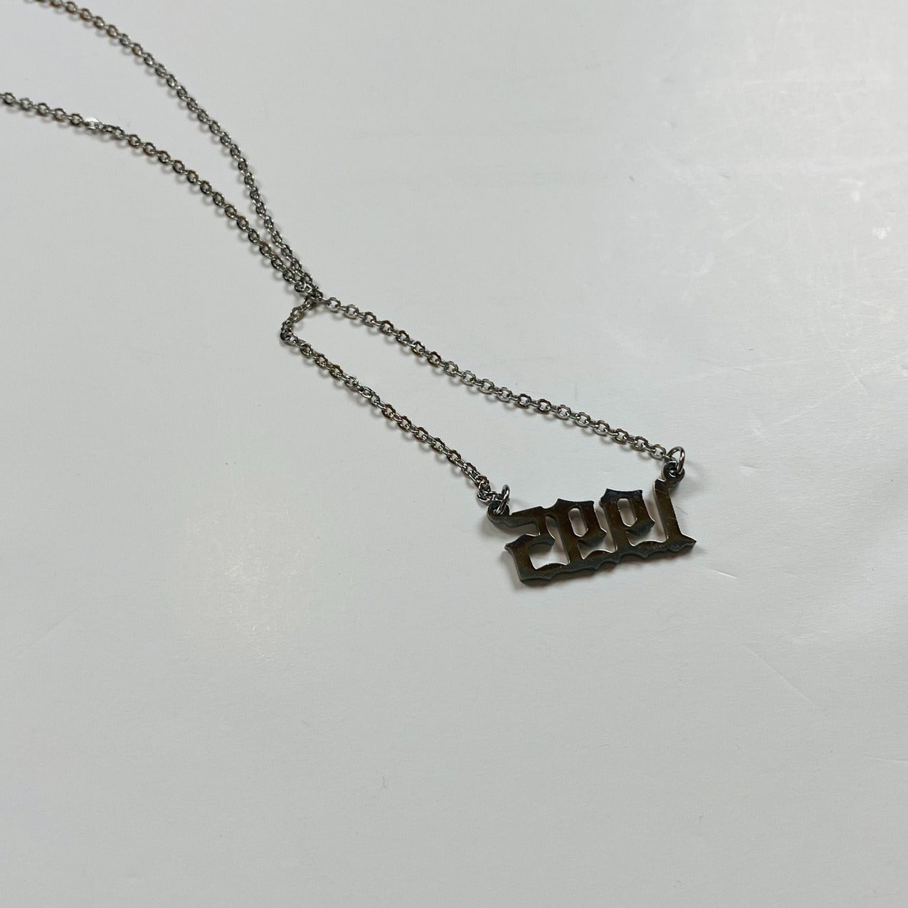 1995 Birth Year Necklace Chain Silver