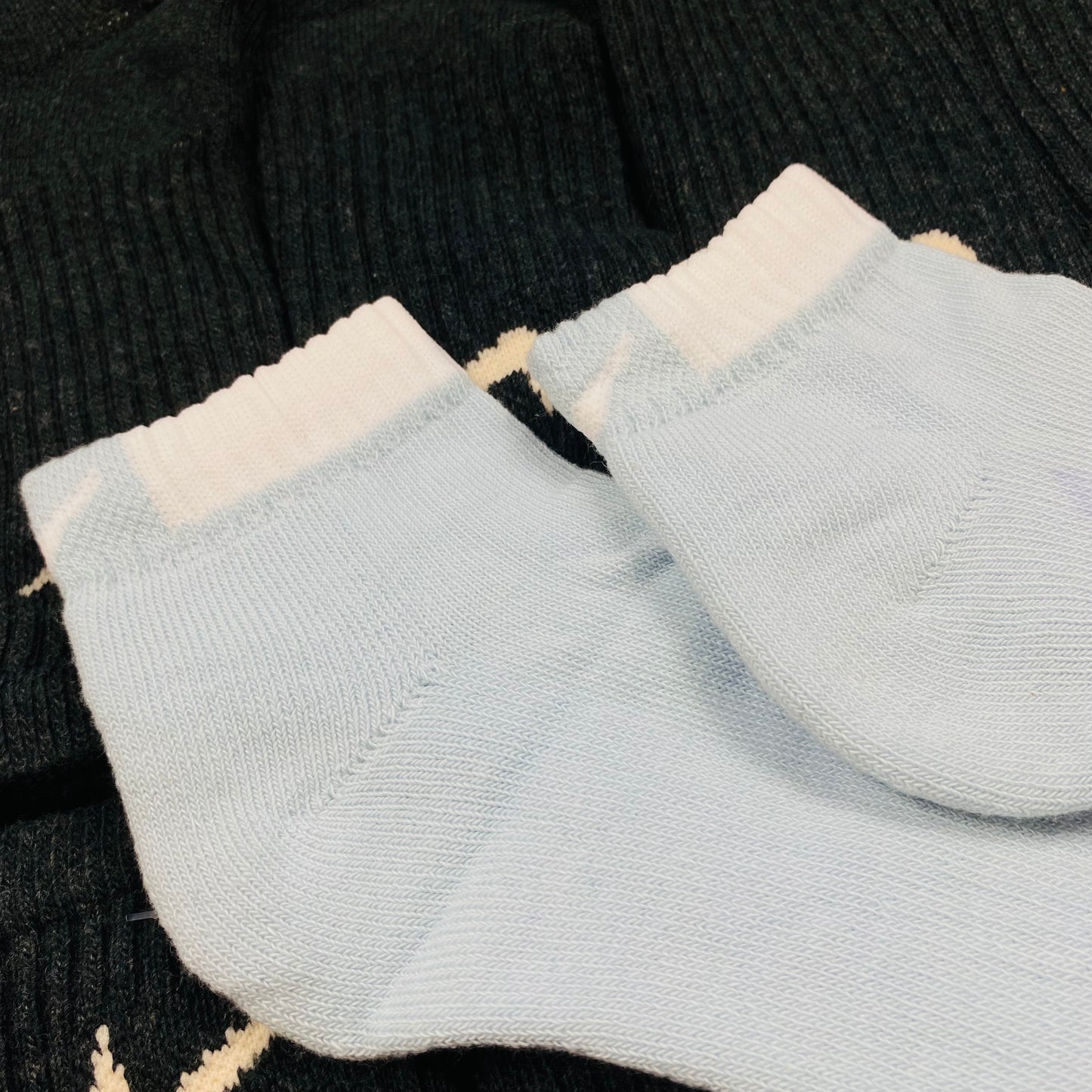 Vintage Nike Socks Baby Blue UK12-8