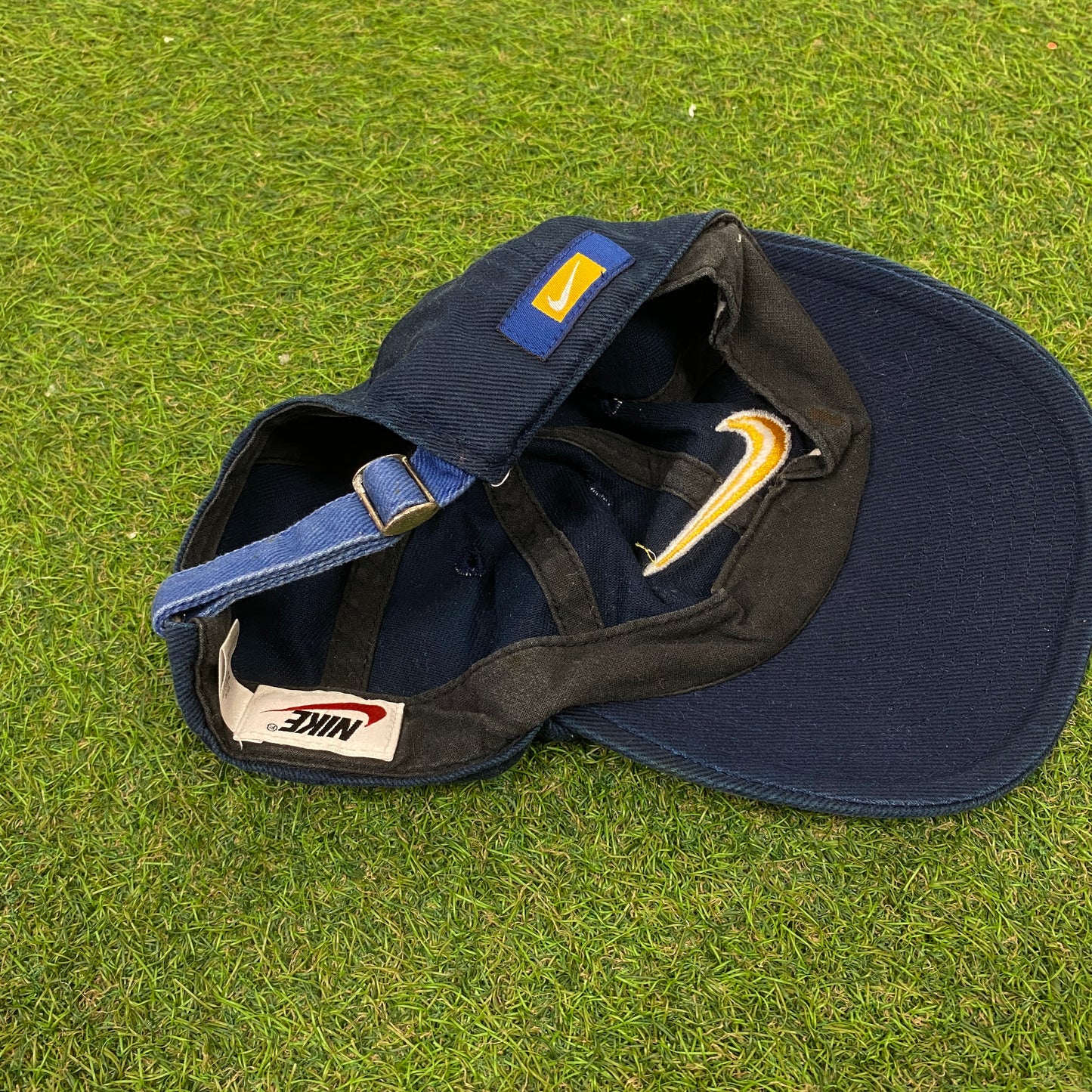 90s Nike Spell Out Hat Blue