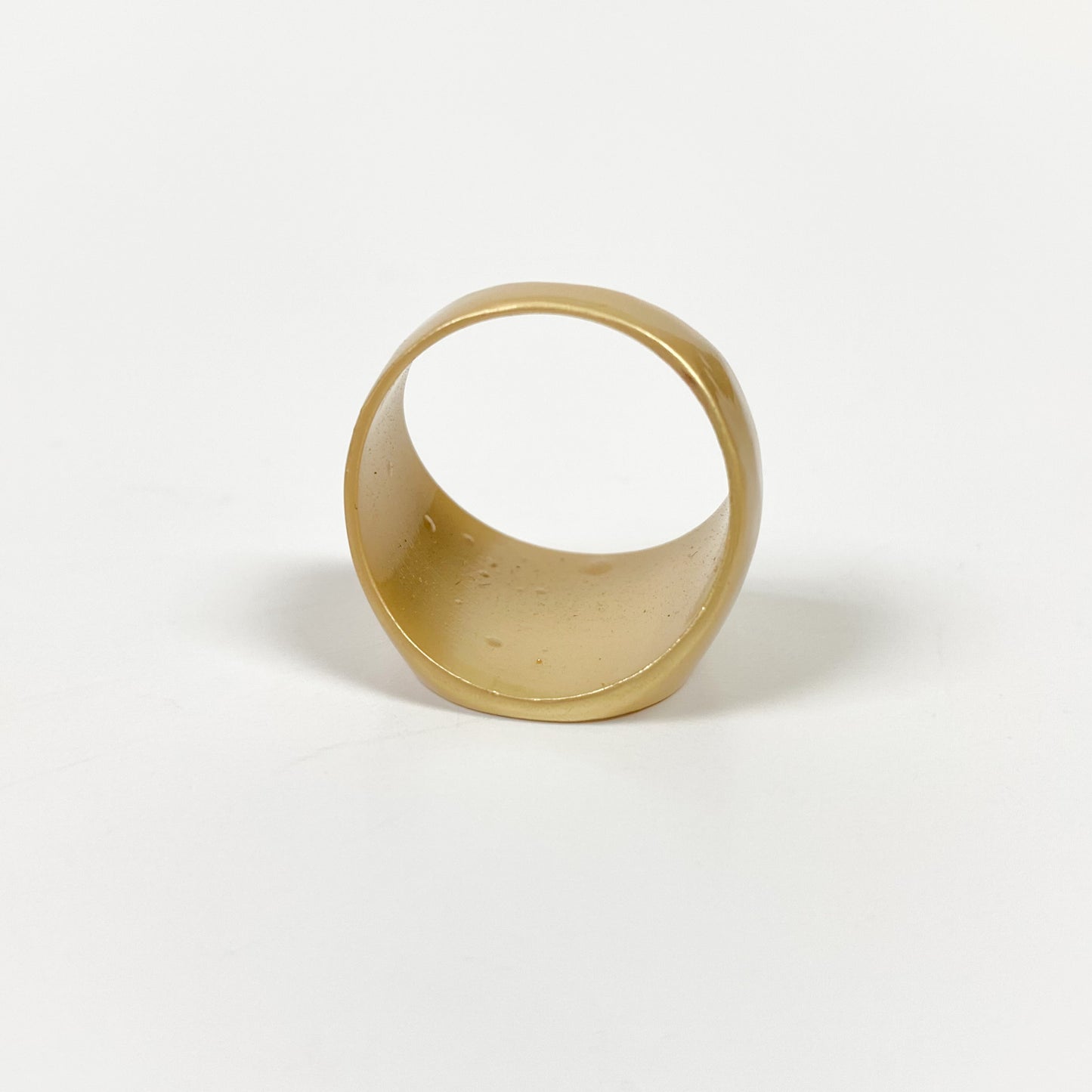 Vintage Heart Signet Ring Gold