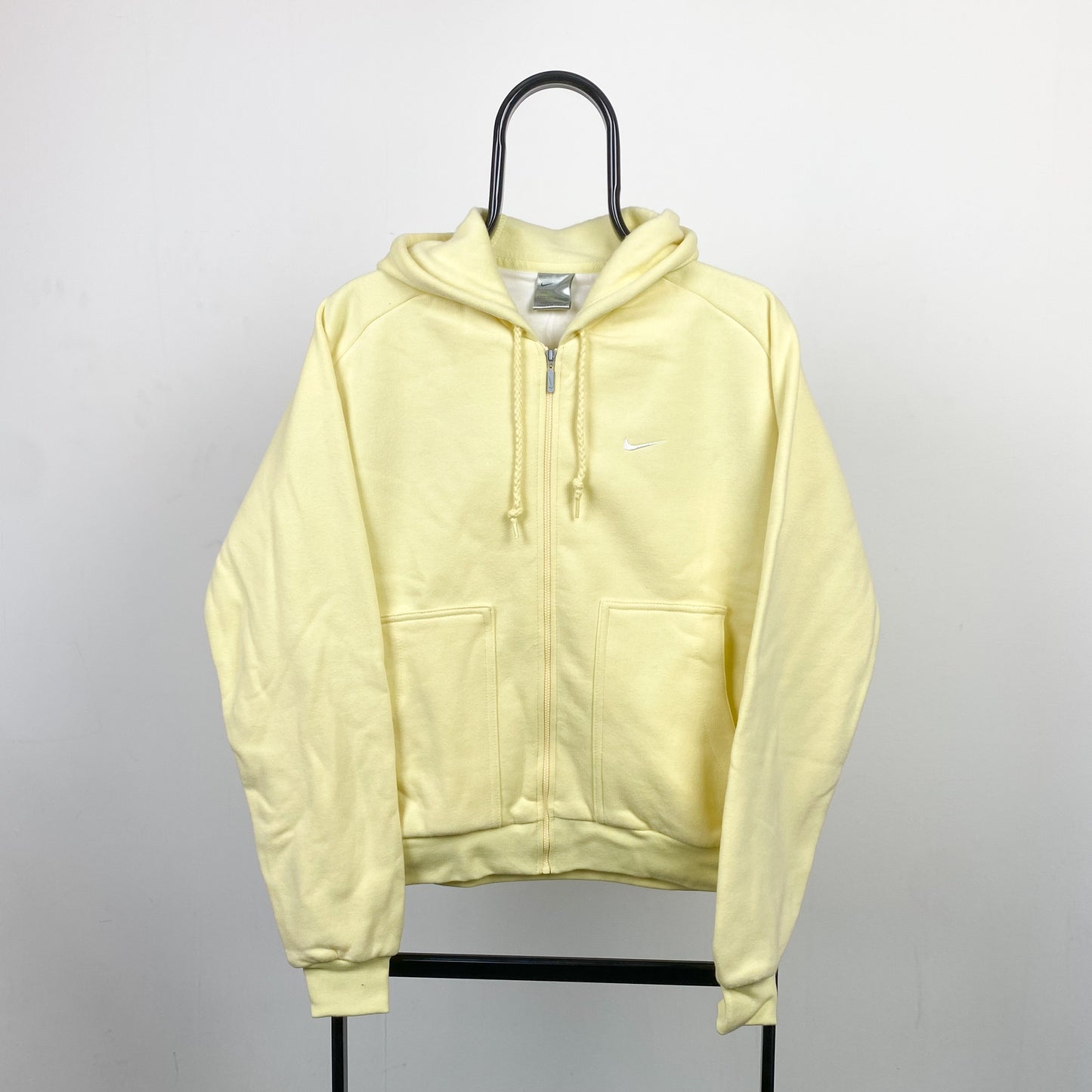 00s Nike Zip Hoodie Yellow Large