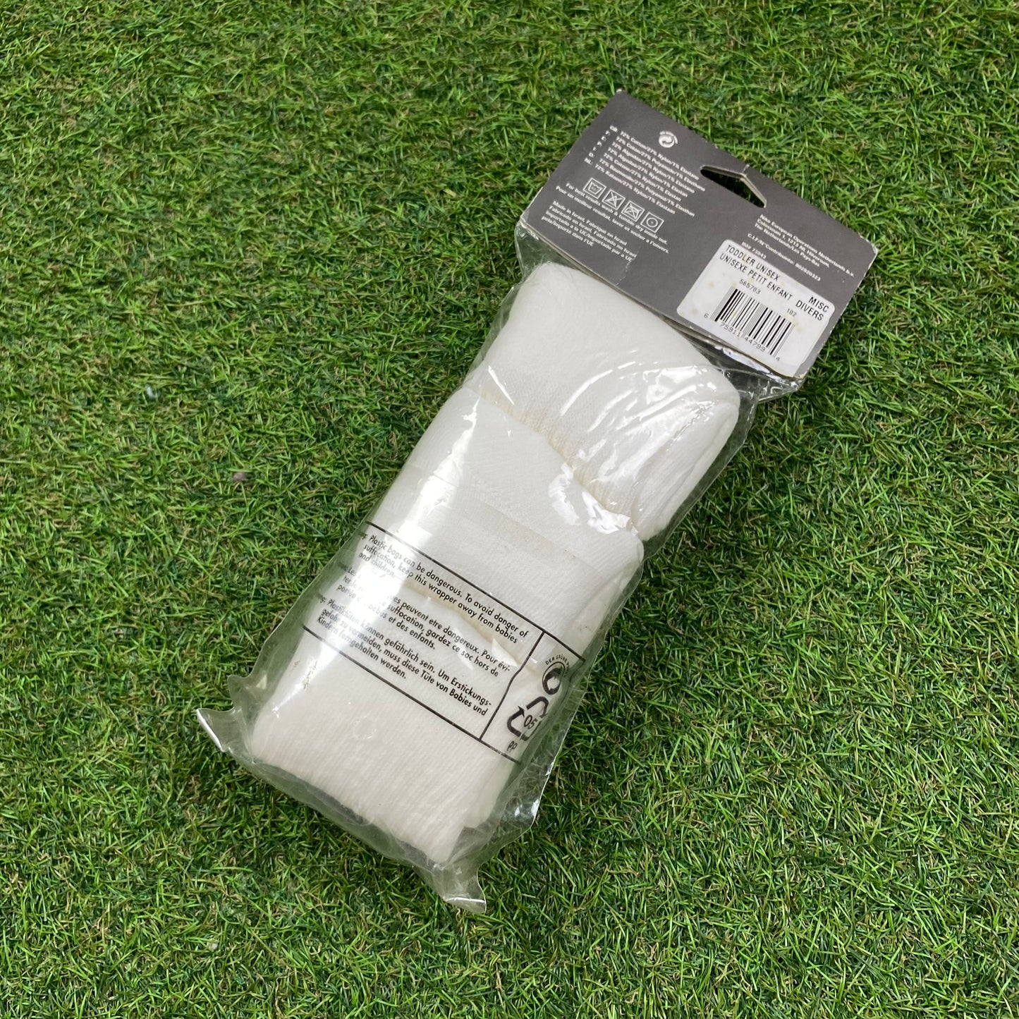 Vintage Nike Socks 3 Pack White Striped UK12-3