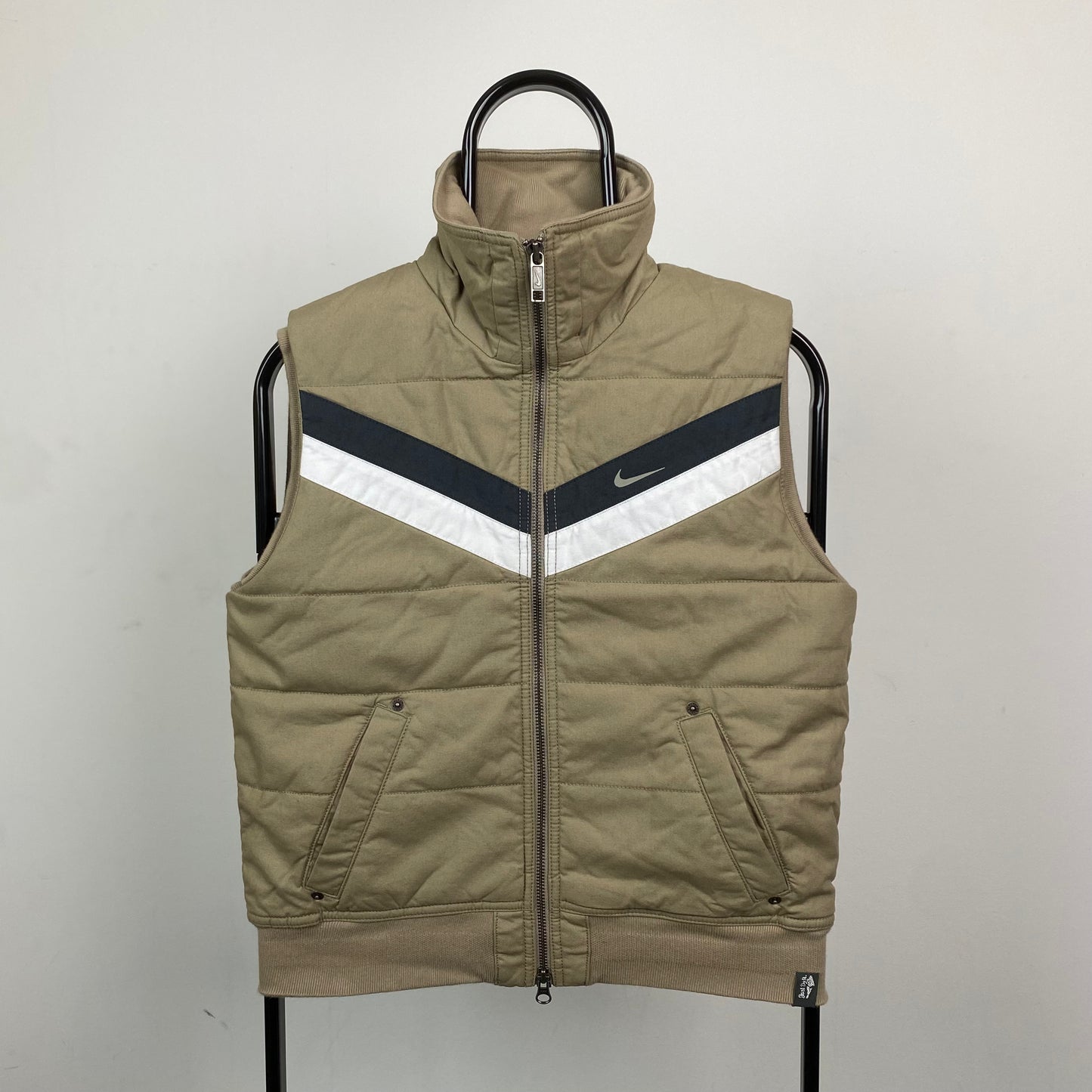 00s Nike Padded Gilet Jacket Brown Medium